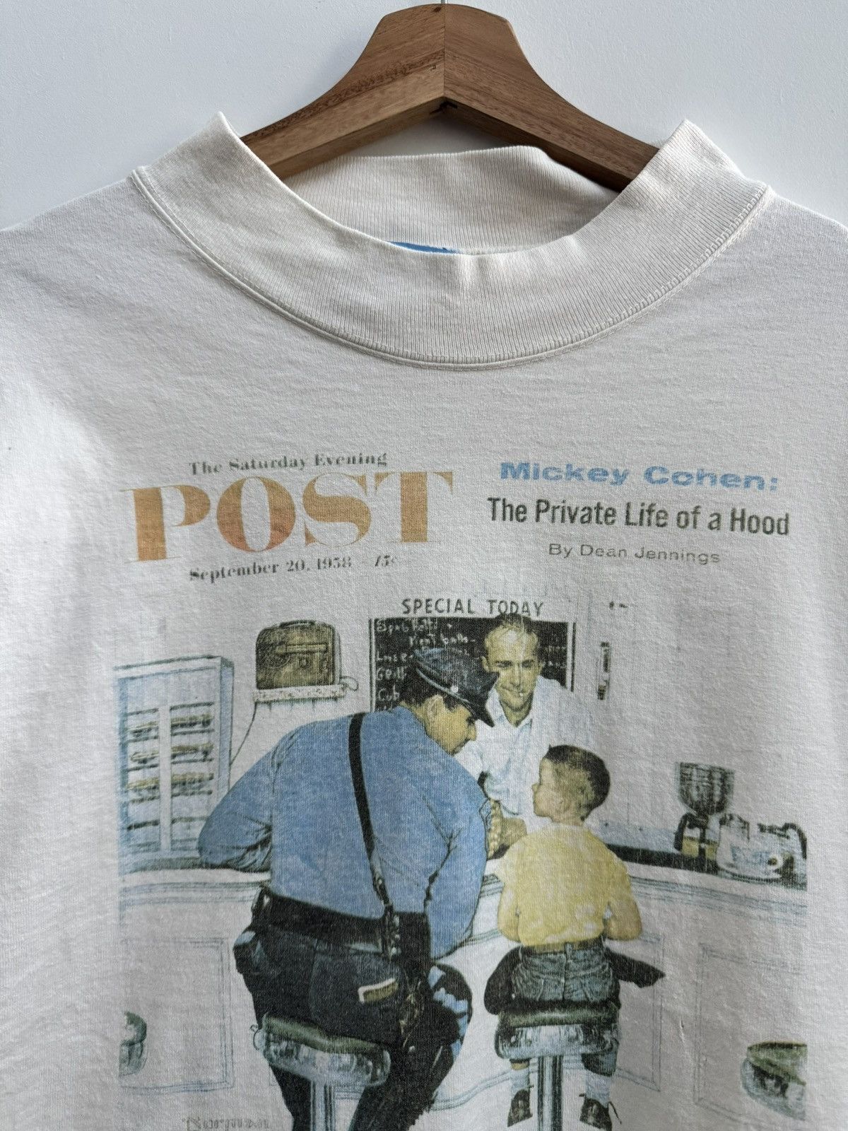 Arts & Science Vintage Saturday Evening Post Norman Rockwell Runaway Tee Size US L / EU 52-54 / 3 - 3 Thumbnail