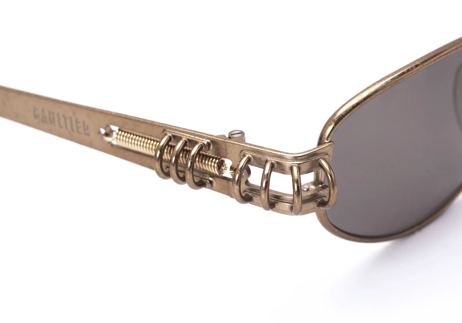 Jean Paul Gaultier Side Ring Spring Frame Sunglasses Bronze 55□17 140 Size ONE SIZE - 9 Thumbnail