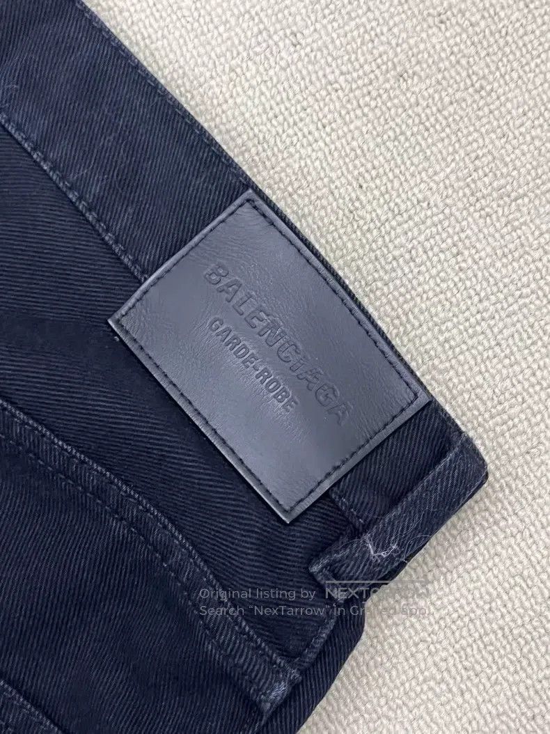 Balenciaga Balenciaga size S Solid Zipper Wide Leg Jeans Regular Fit Size US 27 - 3 Thumbnail