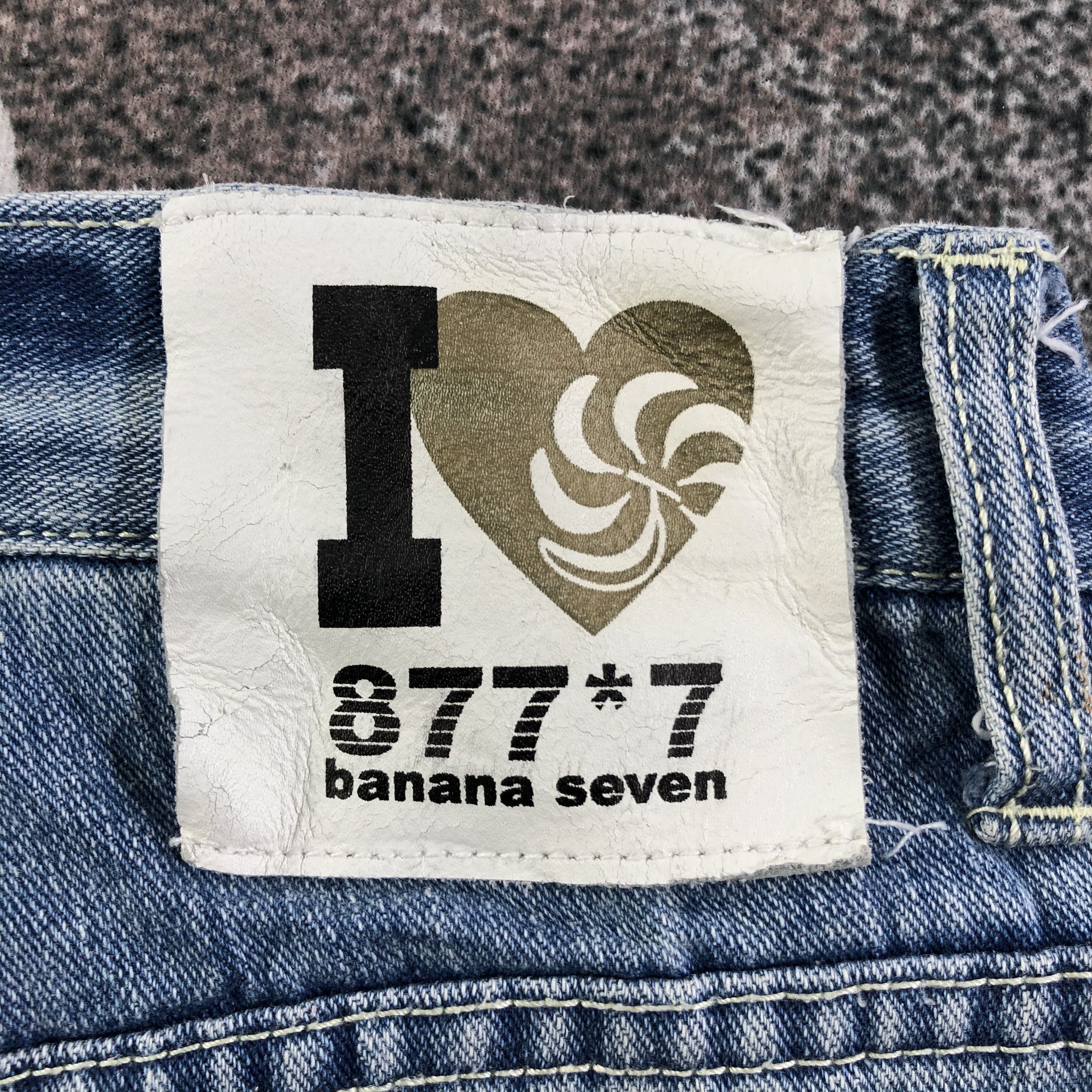 Japanese Brand Banana Seven Jeans Surfwear Patchwork Denim KJ1878 Size US 29 - 5 Thumbnail