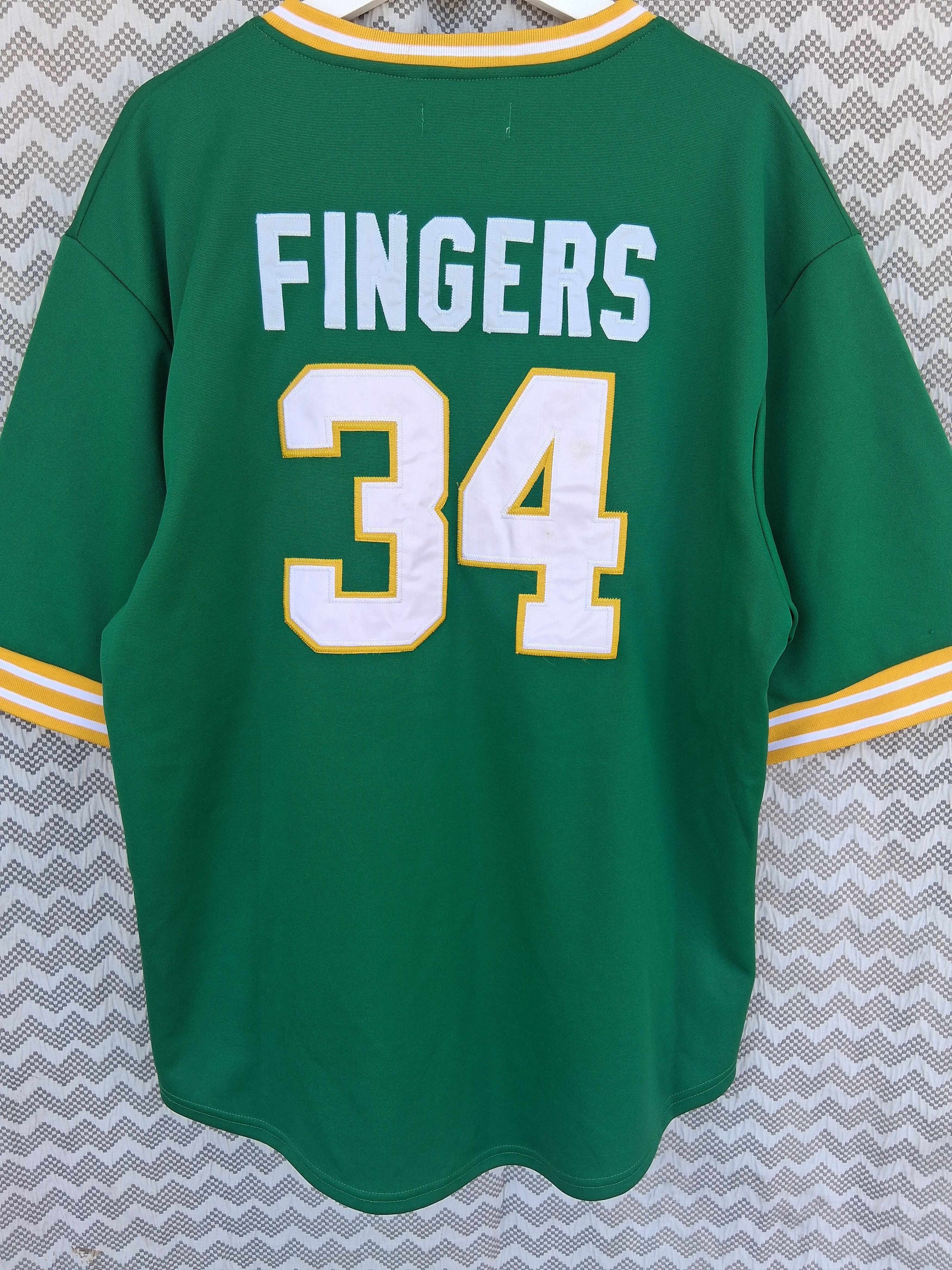 Mitchell & Ness Mitchell & Ness Cooperstown Oakland A's Fingers MLB Jersey Size US L / EU 52-54 / 3 - 3 Thumbnail