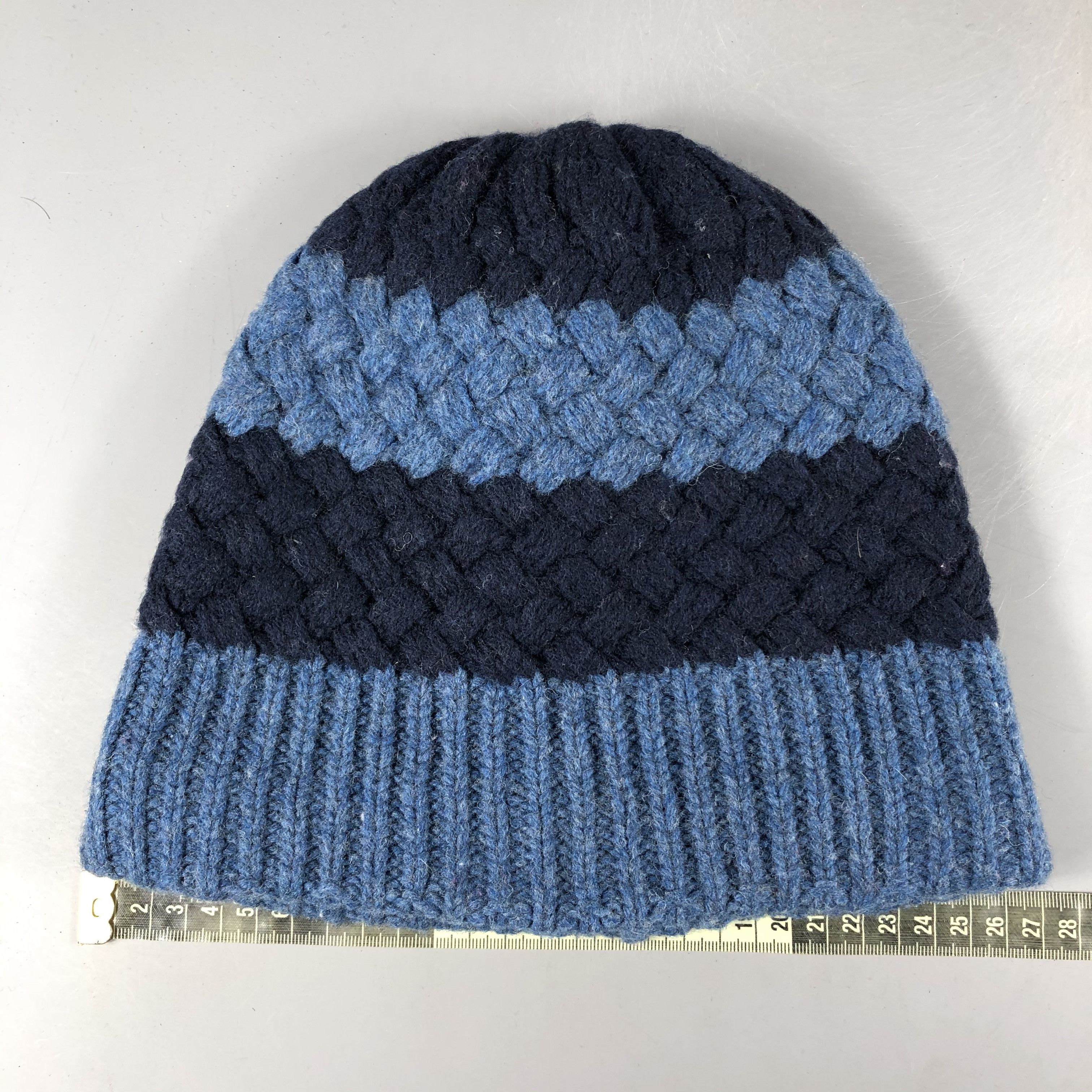 Japanese Brand × Vintage Japanese Brand Stripe Beanie Snow Hat Snow Cap -D1203 Size ONE SIZE - 4 Thumbnail