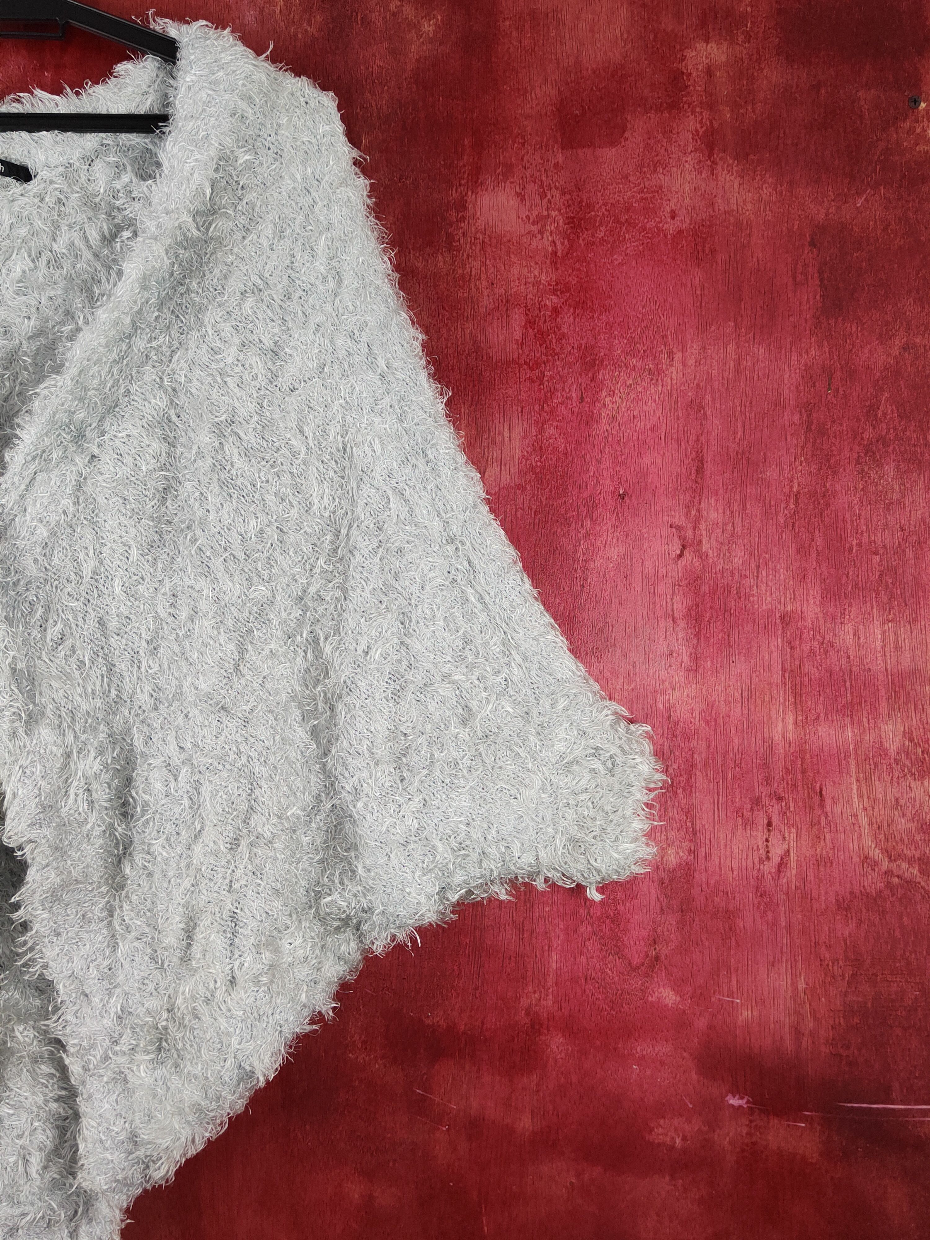 Homespun Knitwear × Japanese Brand × Vintage Shiloh Light Blue Shag Shaggy Fur Mohair Knitwear #S1922 Size US M / EU 48-50 / 2 - 5 Thumbnail