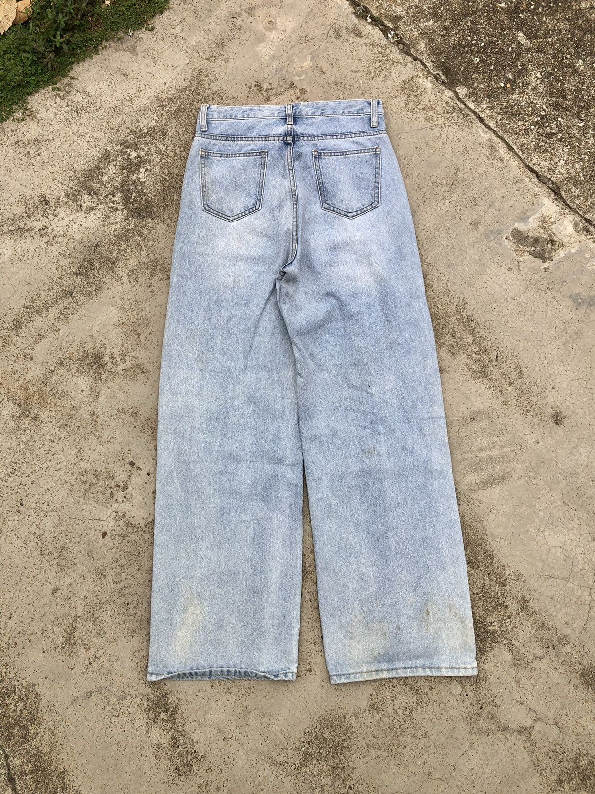 Hypebeast BAGGY⚡️⚡️SBIN JEANS WIDE LEG BAGGY Size US 29 - 4 Thumbnail