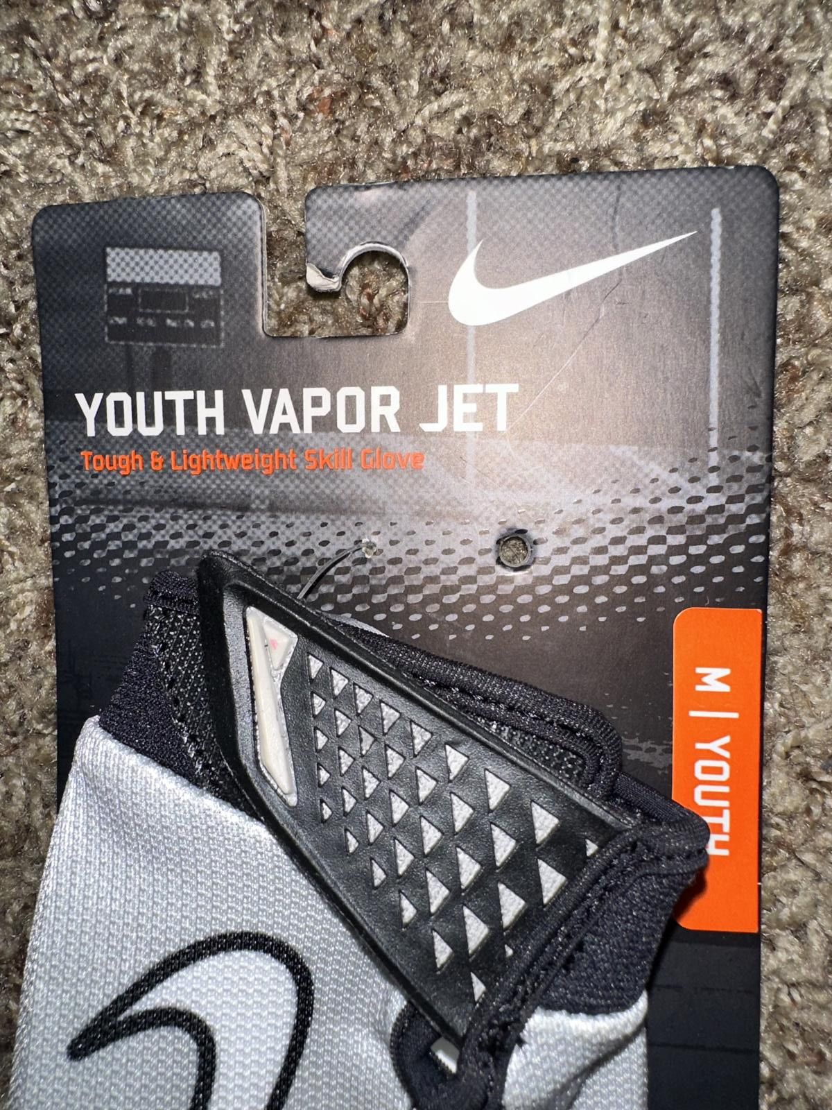 Nike Nike Boys Youth VaporJet Magnigrip Football Receiver Gloves Size ONE SIZE - 5 Thumbnail