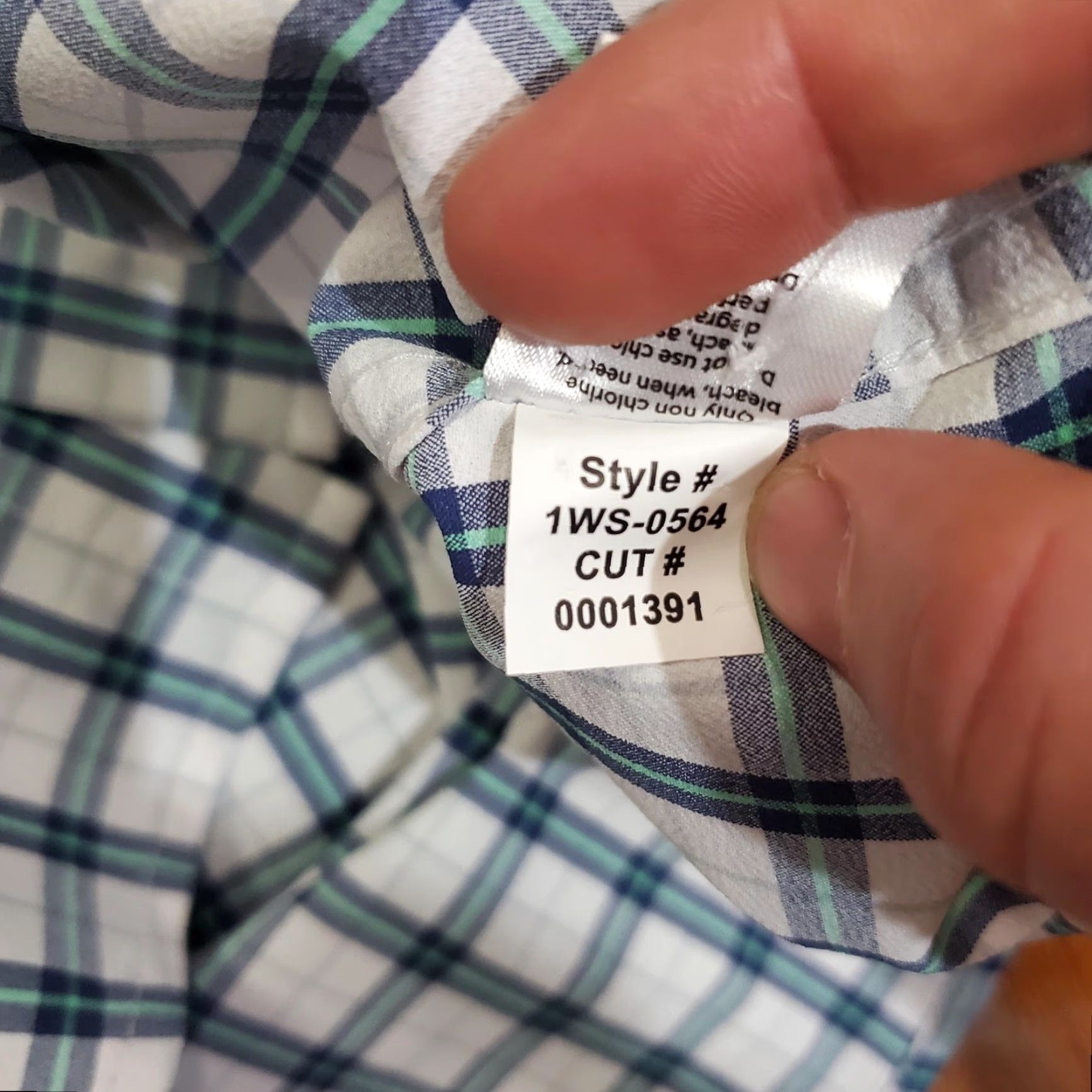 Mizzen+Main Mizzen+Main Leeward Shirt Mens Medium Plaid Dress Shirt Slim Fit 1WS-0564 Blue Green Size 40R - 7 Thumbnail