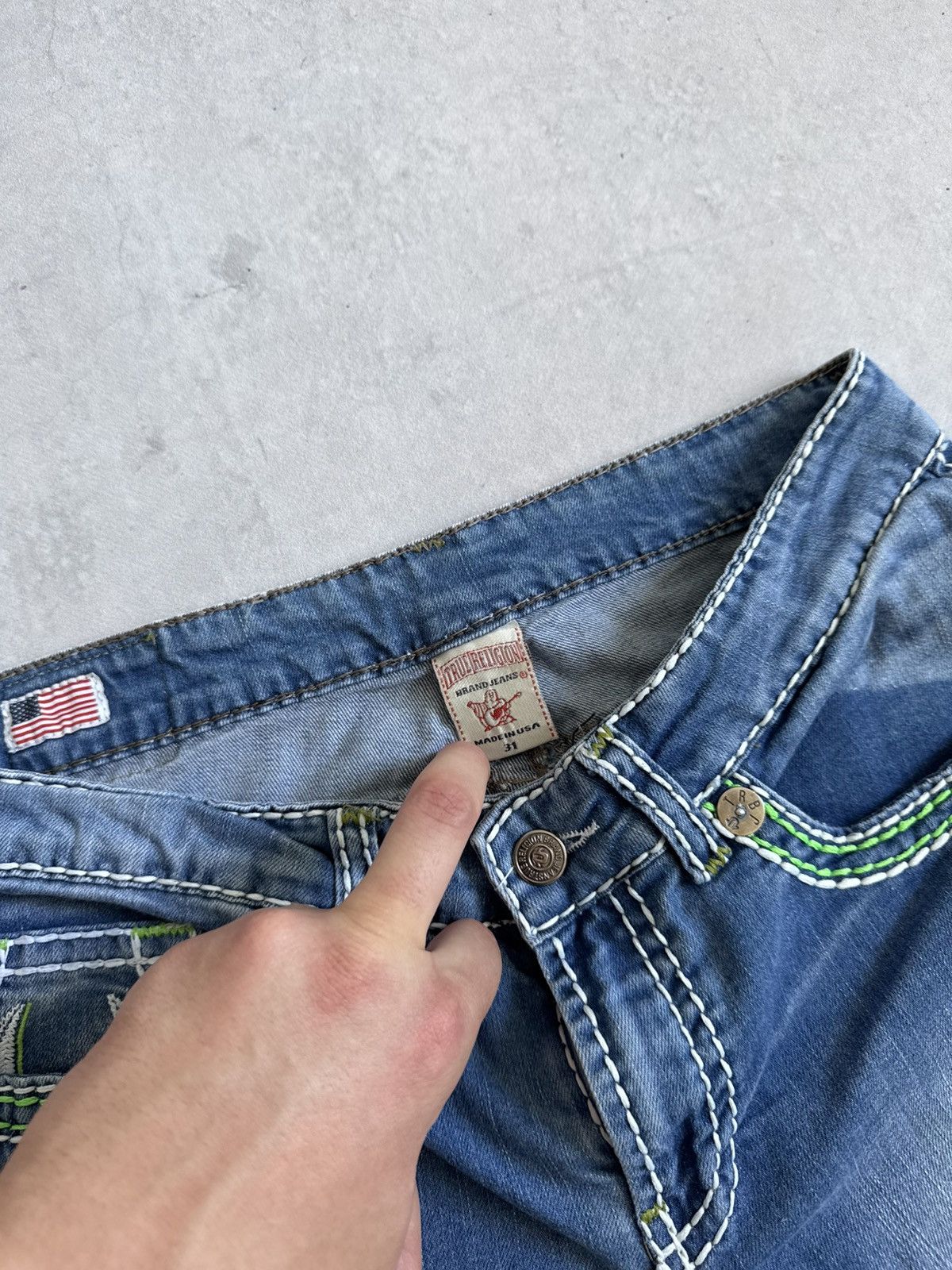 True Religion Vintage True Religion U.S.A Y2K Denim Slim Unisex Shorts Size US 31 - 11 Thumbnail