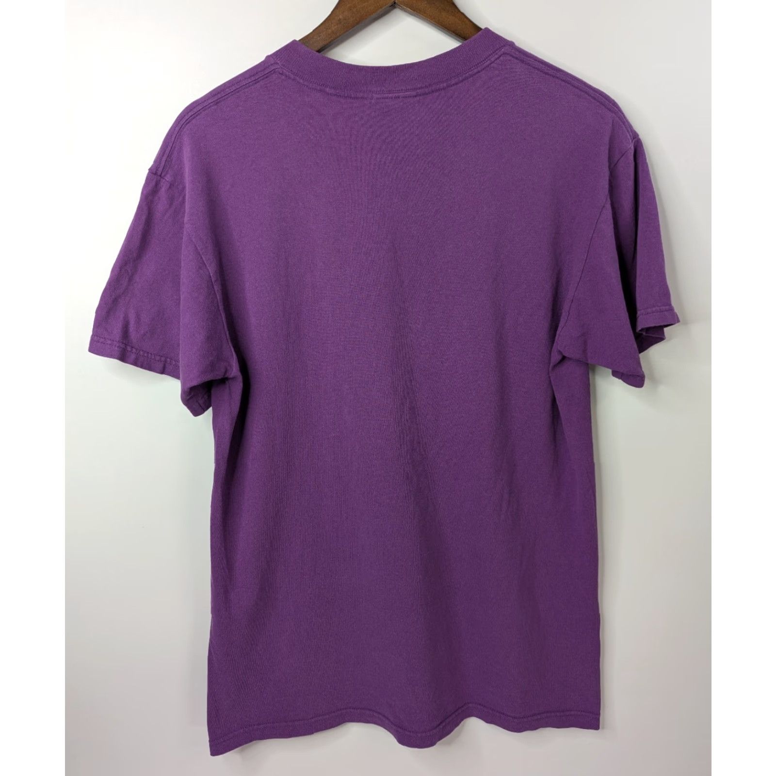 Vintage VINTAGE Red Willow Shirt Mens 90s Purple Cotton 1990s Branson Missouri 90s Single Stitch Crew Neck Short Sleeve Medium X-Large?? Size US M / EU 48-50 / 2 - 3 Thumbnail