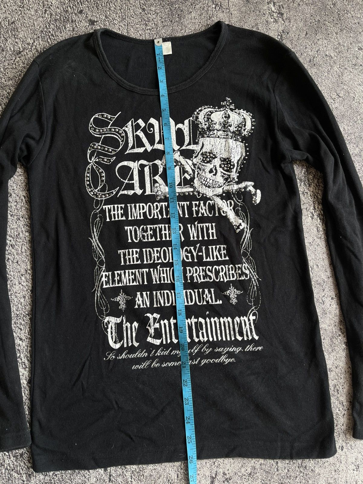 Japanese Brand Y2K Corn Flake Skull ifsixwasnine long sleeve Size US M / EU 48-50 / 2 - 9 Thumbnail