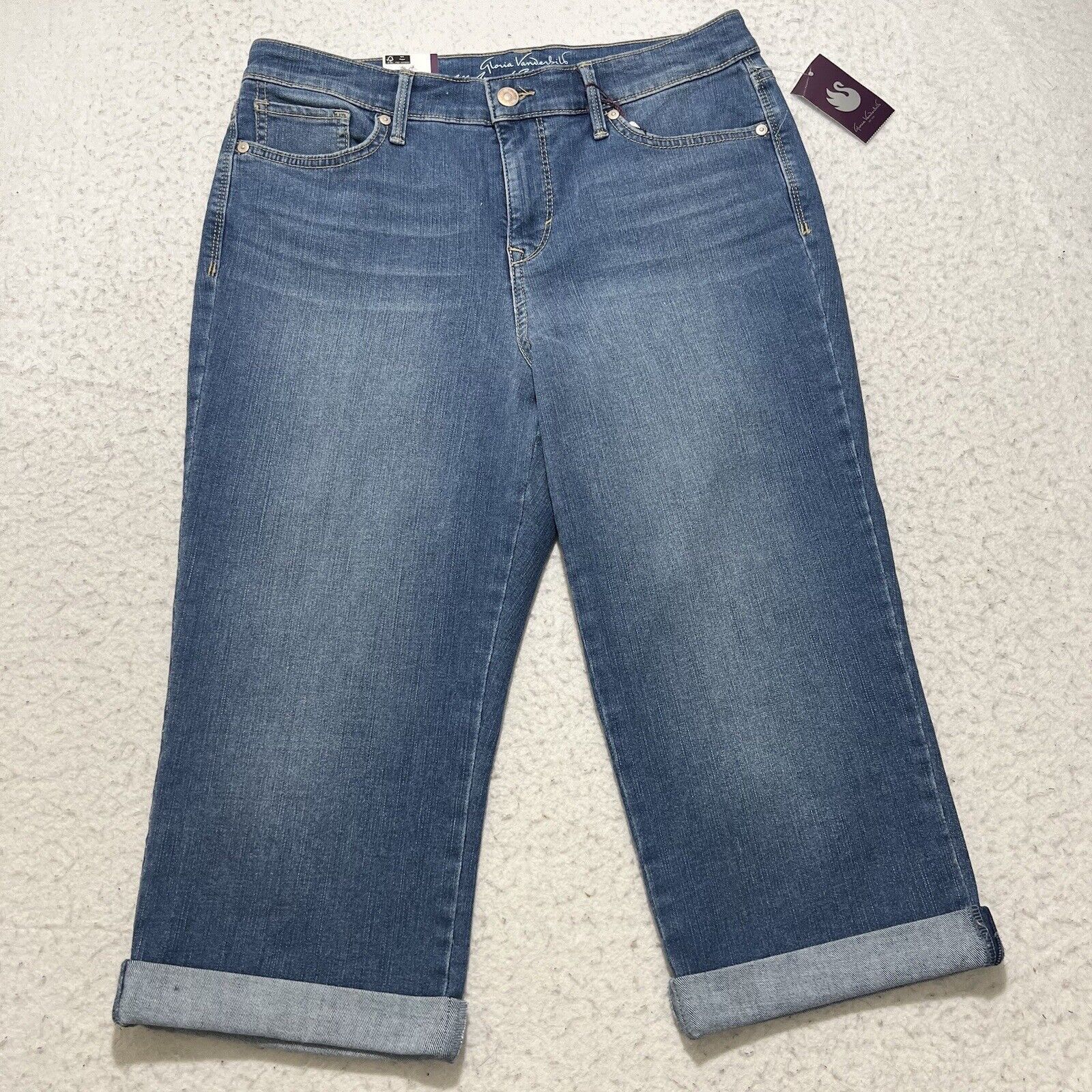 Gloria Vanderbilt Gloria Vanderbilt 10P Rail Straight Leg Mid Rise Denim Jeans Size 32" / US 10 / IT 46 - 1 Thumbnail