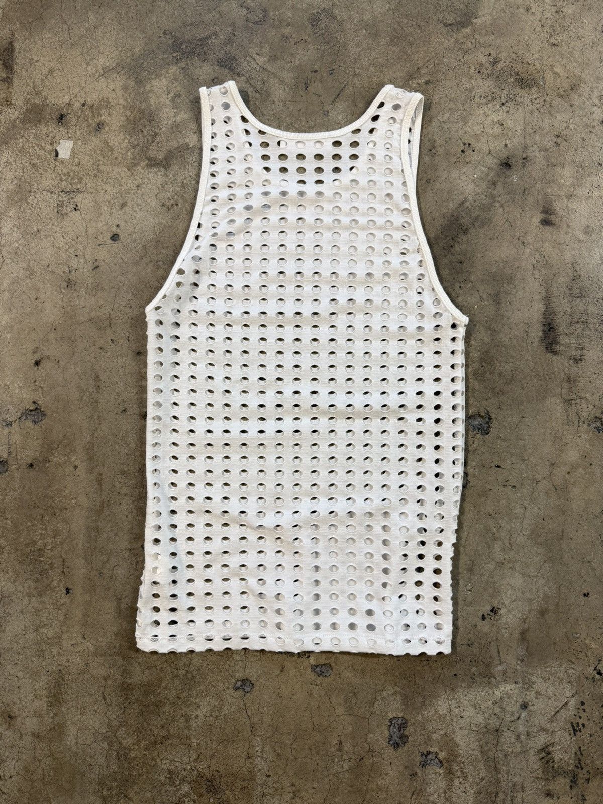 ALEXANDER DIGENOVA Alexander Digenova White Laser Cut Tank Top Size US L / EU 52-54 / 3 - 3 Thumbnail