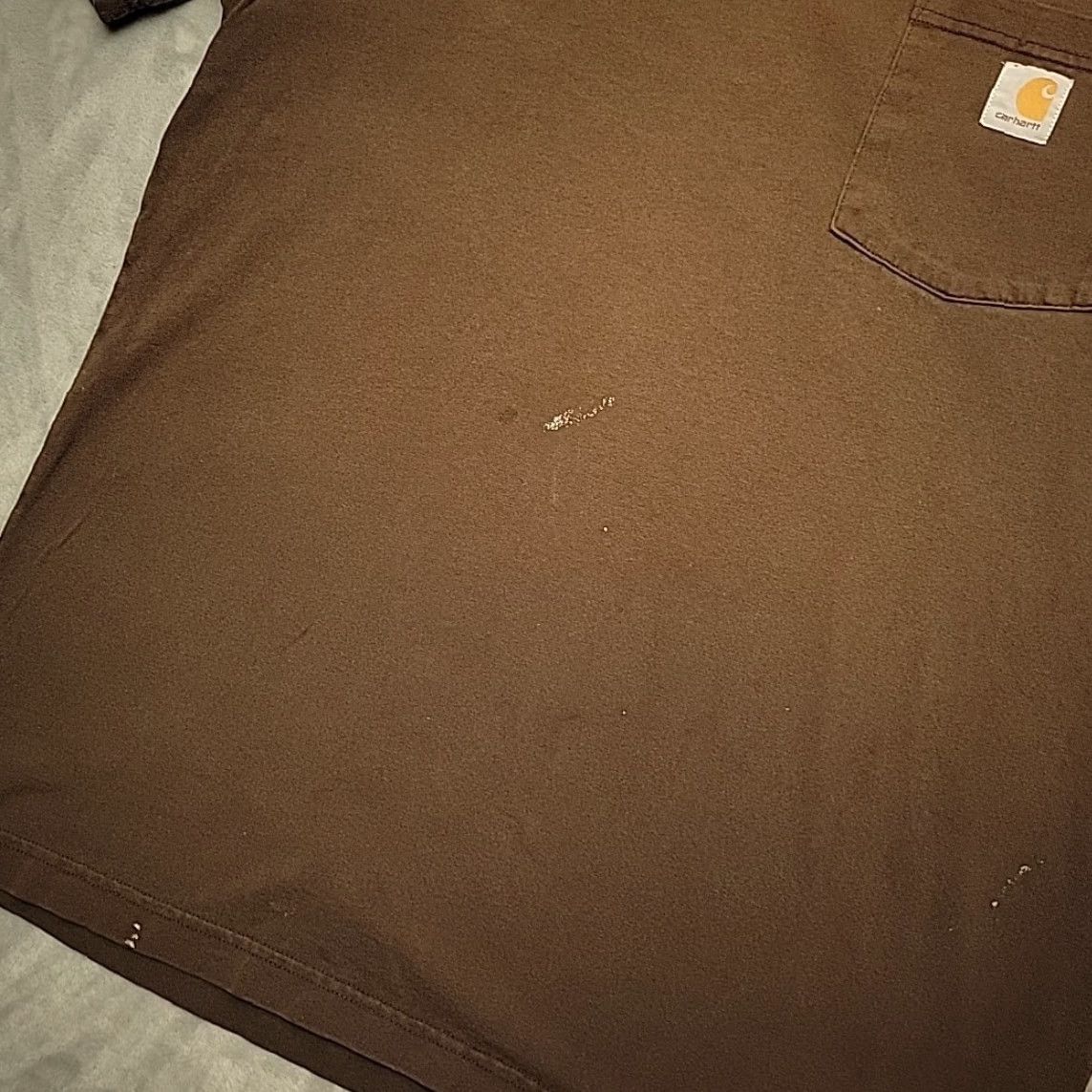 Carhartt VINTAGE Carhartt Shirt Mens M Dark Brown Original Fit Short Sleeve Crewneck Pocket T K87 Size US M / EU 48-50 / 2 - 6 Thumbnail