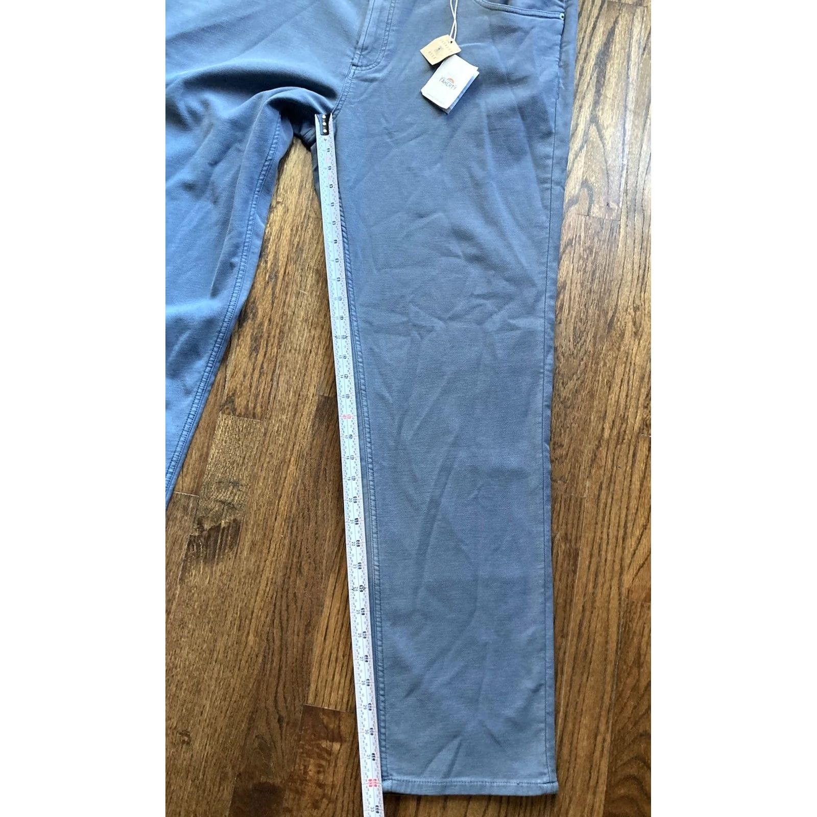 Faherty Faherty Pants Mens 42x32 Chino 5-Pocket Stretch Ocean Blue NWT Regular Size US 42 / EU 58 - 3 Thumbnail