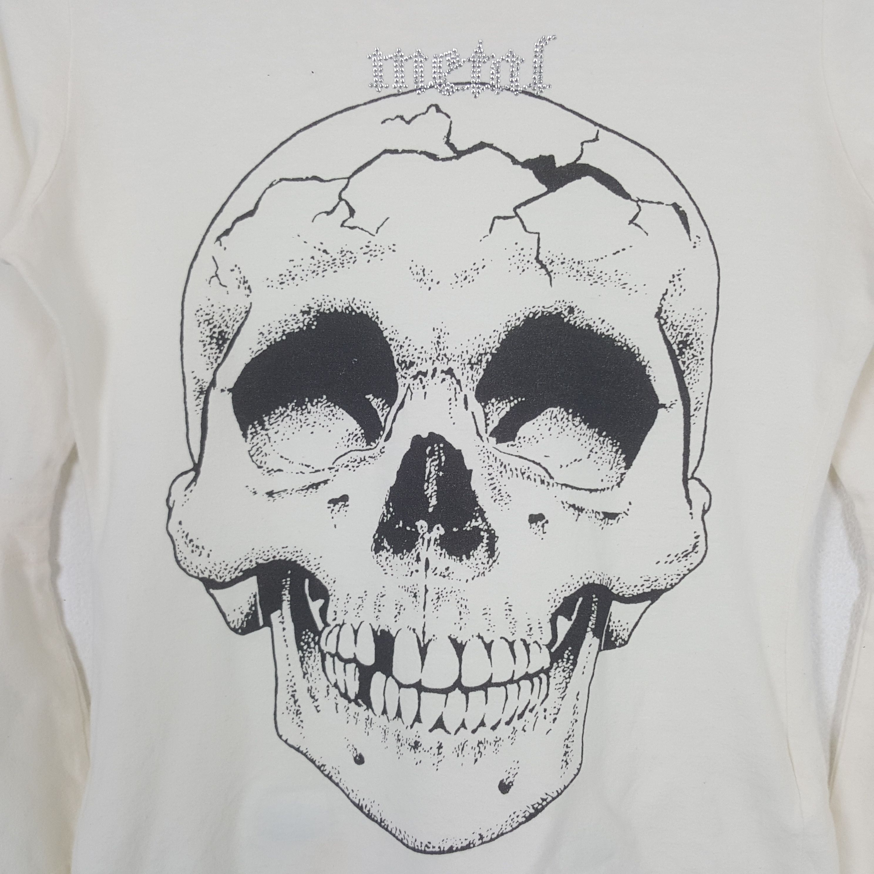 Hysteric Glamour Vintage Hysteric Glamour Japanese Skull Rock Tshirt C294N49 Size US S / EU 44-46 / 1 - 2 Thumbnail