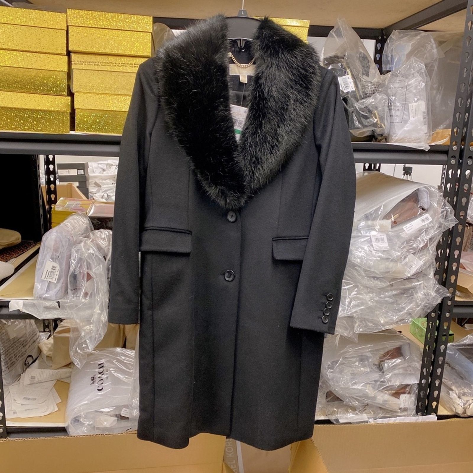 Michael Kors Michael Kors Women Wool Coat L Size US L / EU 52-54 / 3 - 1 Thumbnail