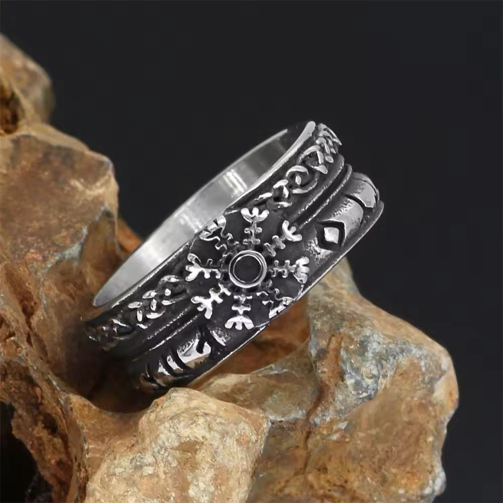 Other Vintage Norse Runes Compass Rings Size ONE SIZE - 3 Thumbnail