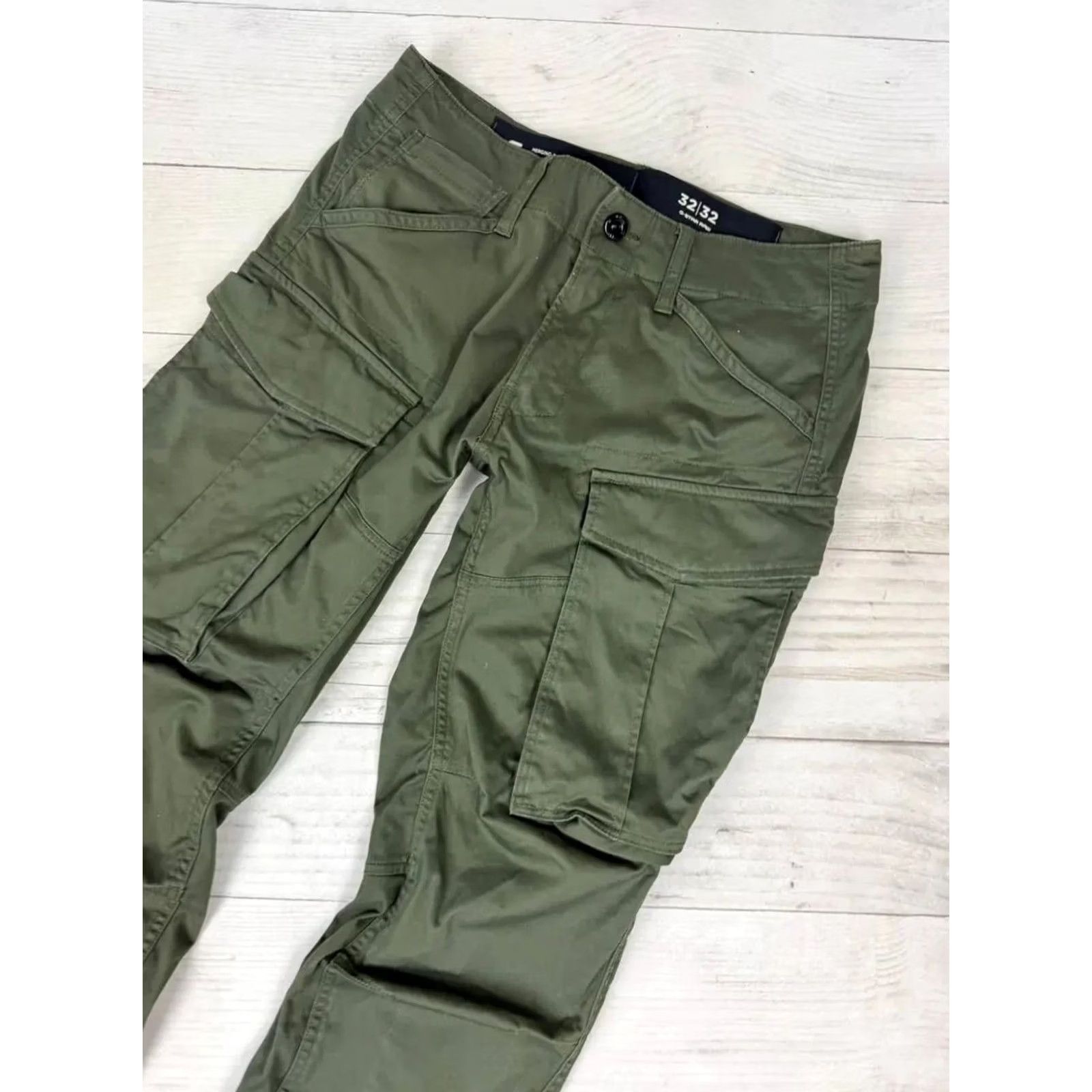 G-Star VINTAGE G-Star Cargo Pants Men 32 Green Cargo Size US 32 / EU 48 - 2 Thumbnail