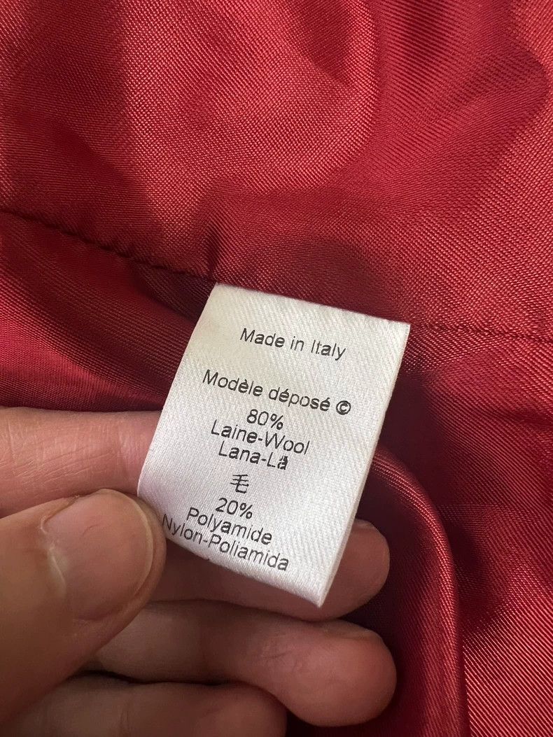 Kenzo KENZO Red ink-wash wool short coat Size XS / US 0-2 / IT 36-38 - 7 Thumbnail