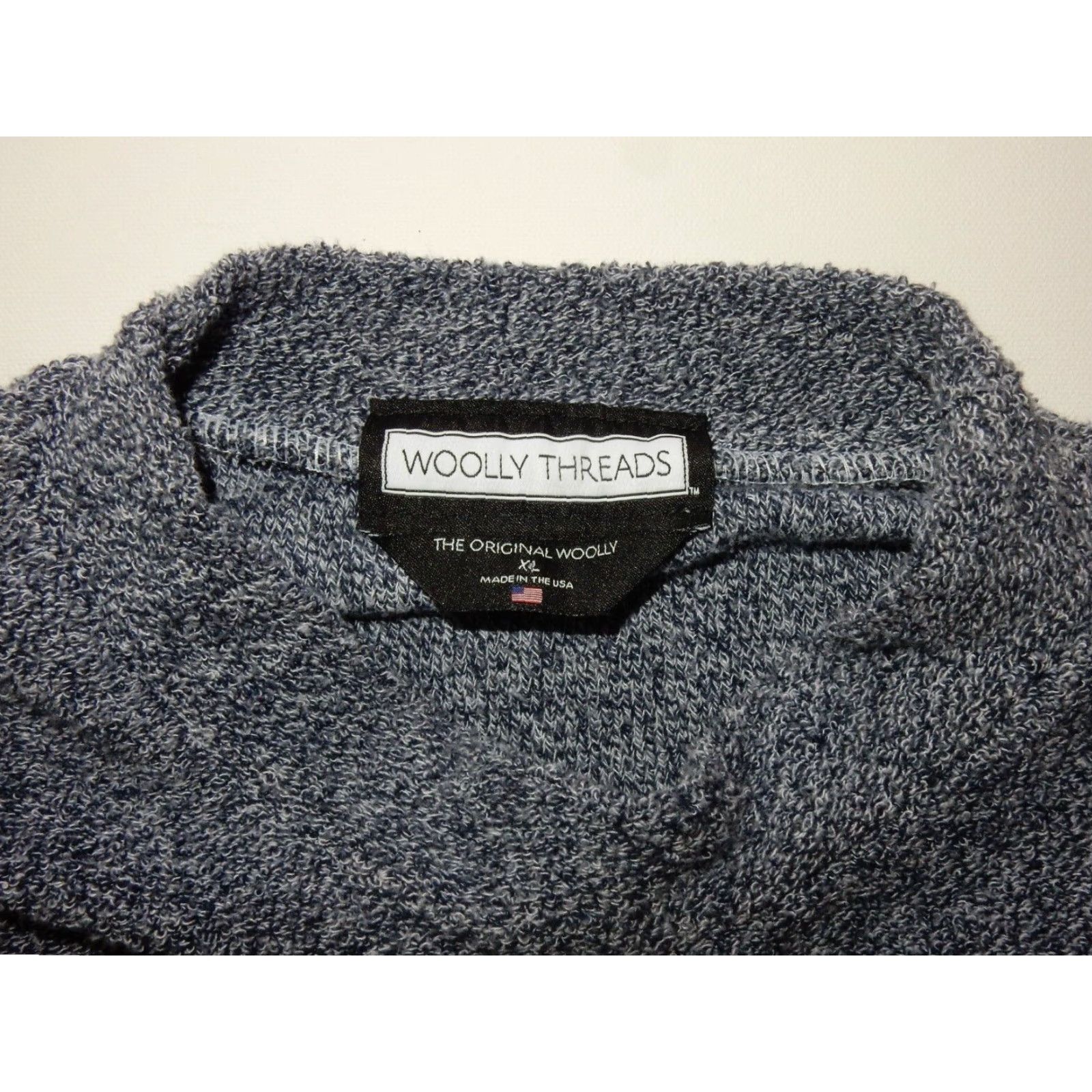 Vintage MENS WOOLLY THREADS PULLOVER SWEATER USA MADE XL GRAY COLUMBIA UNIVERSITY Size US XL / EU 56 / 4 - 3 Thumbnail