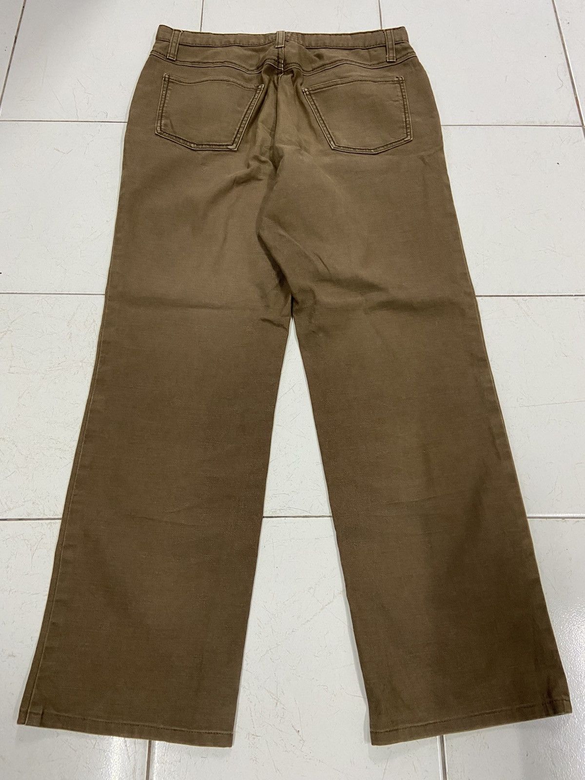 Japanese Brand 23 HOMME BROWN WORK TROUSERS PANTS Size US 30 / EU 46 - 2 Thumbnail