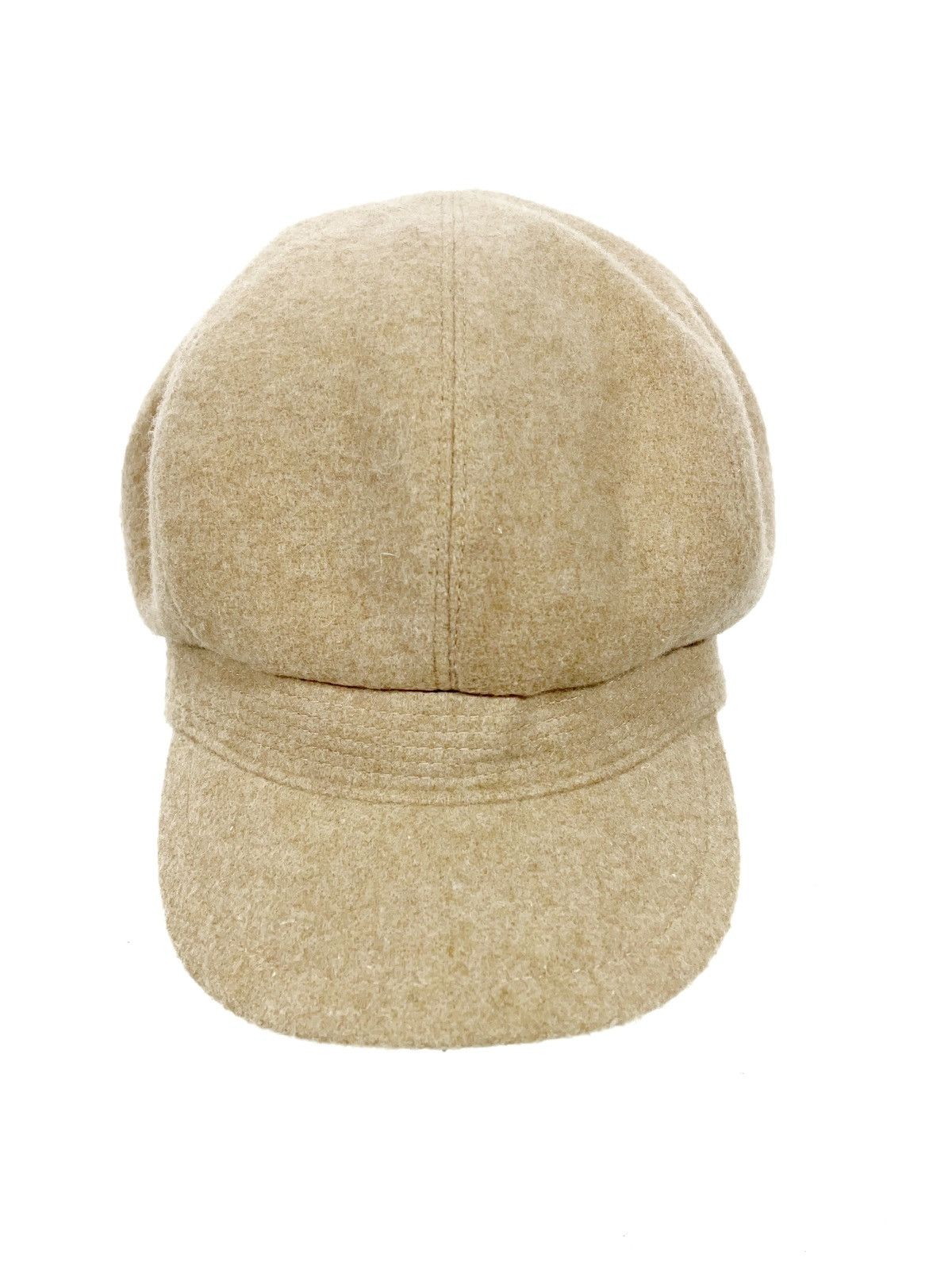 Designer × Japanese Brand Override Wool Men Beige Cap Made In Japan Size 60 Size ONE SIZE - 2 Thumbnail