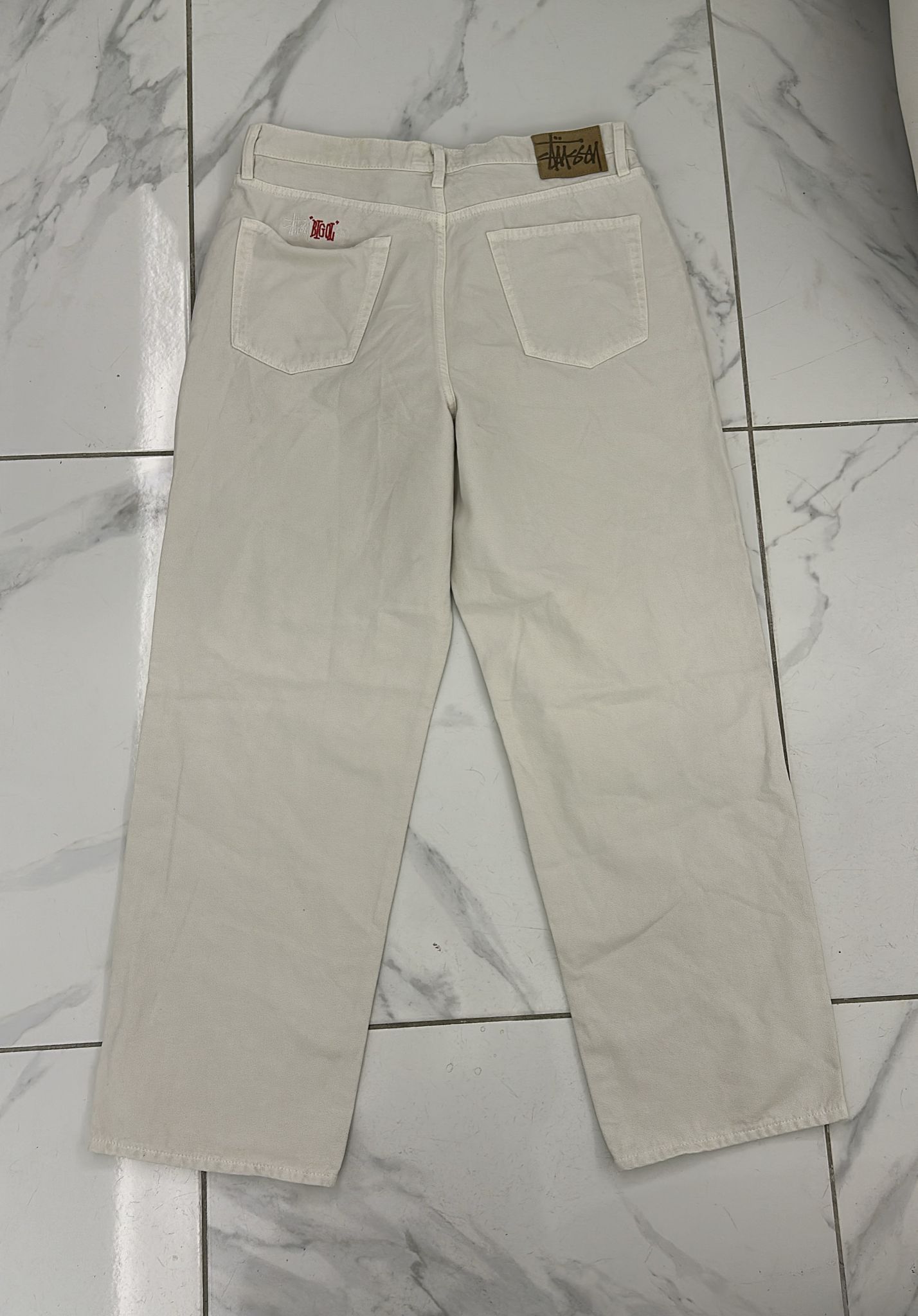 stussy BIGOL jean ホワイト STUSSY BIG OL' JEAN