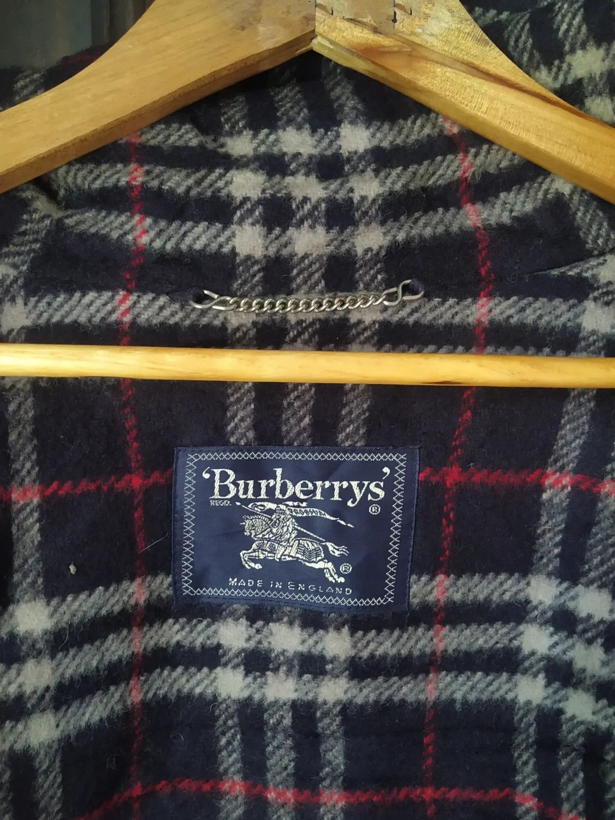 Burberry Burberry's England Duffle Coat Full Plaid Lining Wool Toggle Size US XL / EU 56 / 4 - 8 Thumbnail