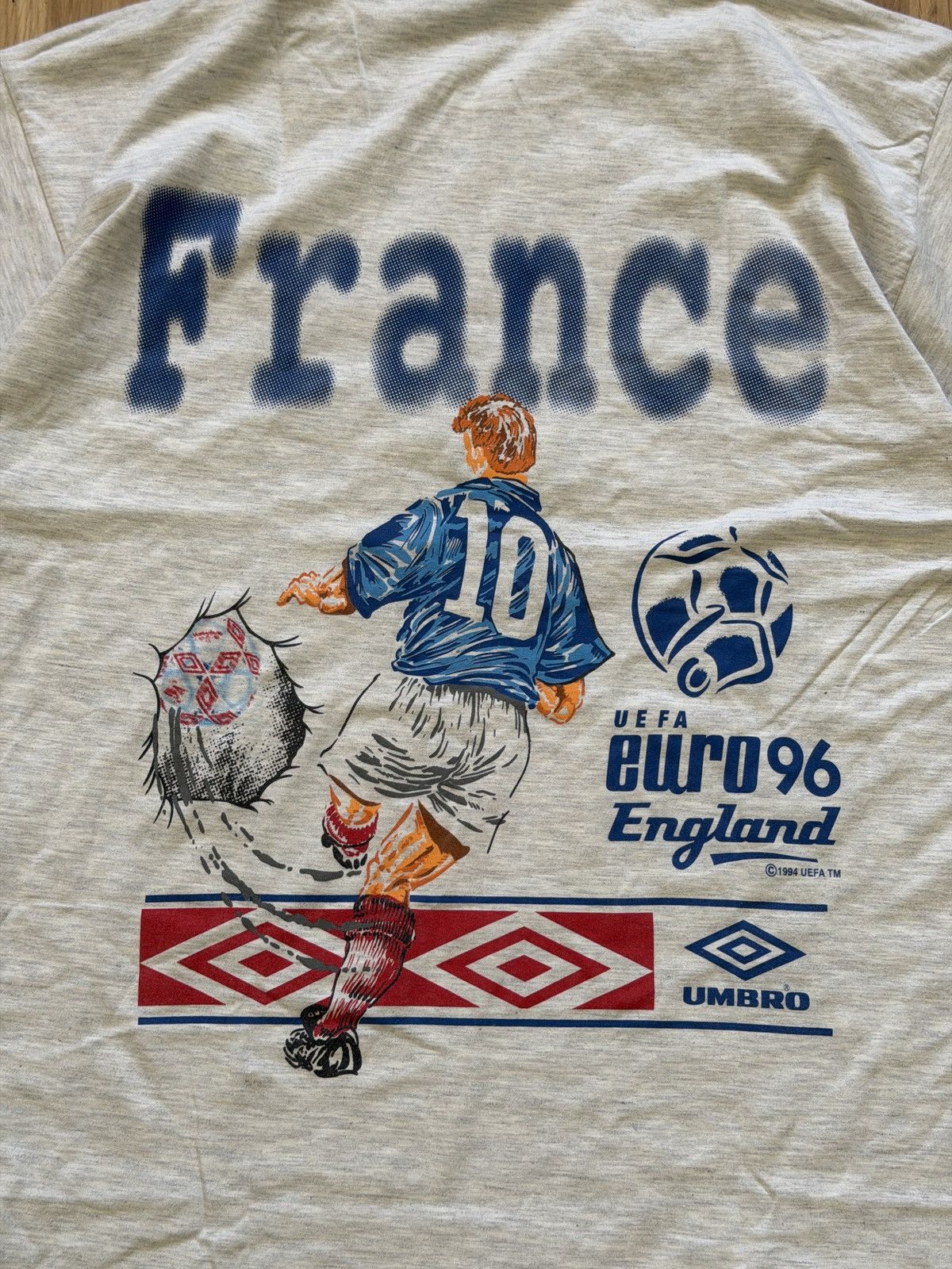 Umbro Vintage umbro t shirt 1996 france t shirt england champion Size US L / EU 52-54 / 3 - 9 Thumbnail