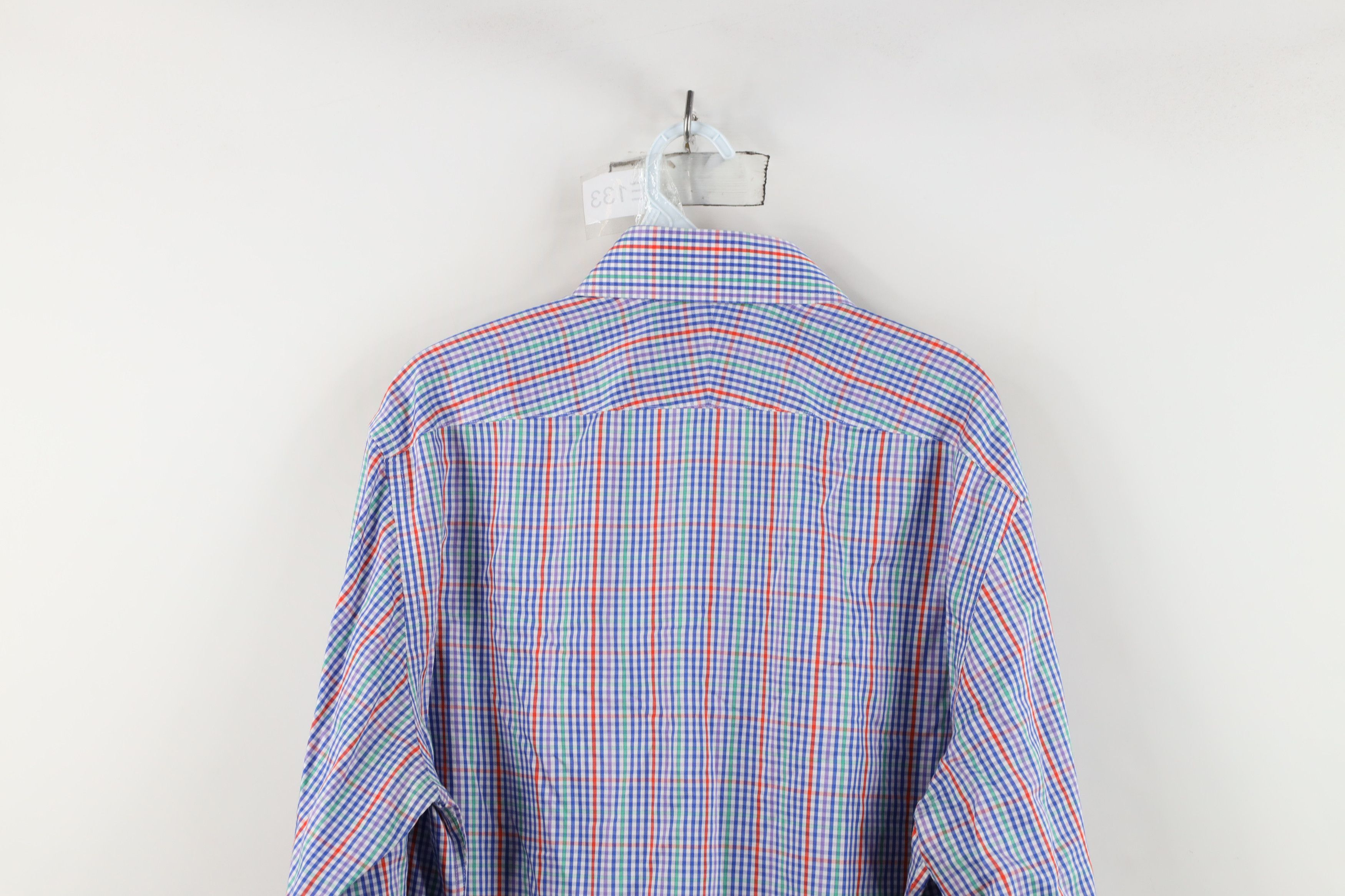 Charles Tyrwhitt Charles Tyrwhitt Fit Rainbow Plaid Collared Button Shirt Size US M / EU 48-50 / 2 - 11 Thumbnail