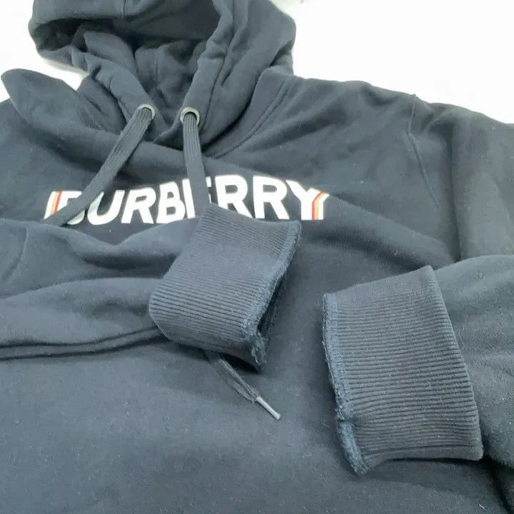 Burberry Burberry Burberry Logo Print Black Hoodie for Men-2507 Size US XL / EU 56 / 4 - 8 Thumbnail