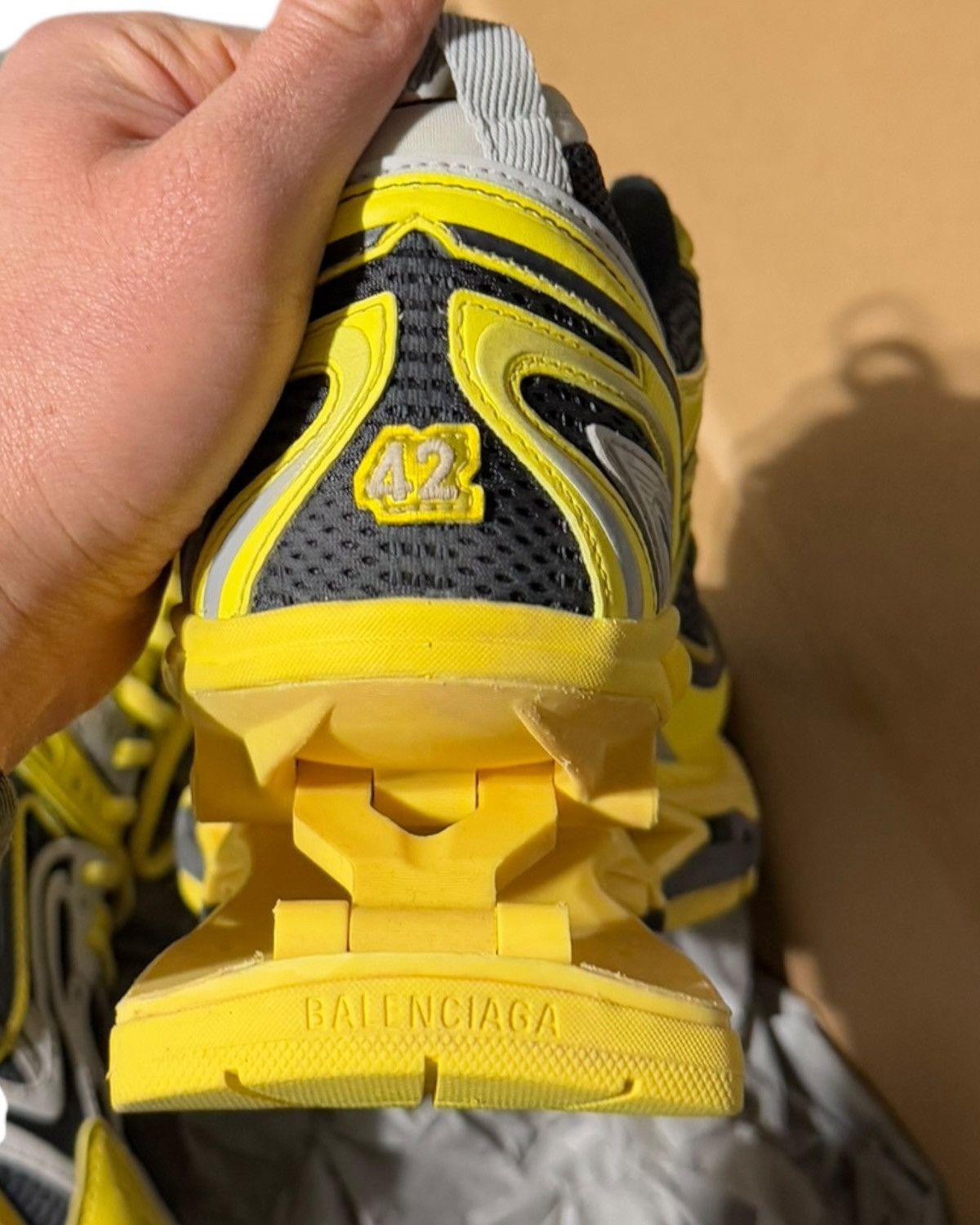 Balenciaga RARE Yellow Lightning X-Pander (X Pander) Heel Sneaker Size US 9 / EU 42 - 9 Thumbnail