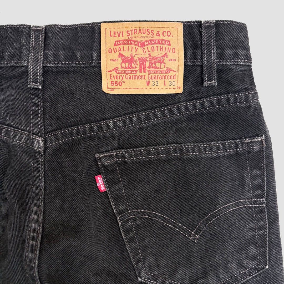 Levi's Levi’s 550 1990 90s Vintage W33 L27 Relaxed Denim Jeans Size US 33 - 3 Thumbnail
