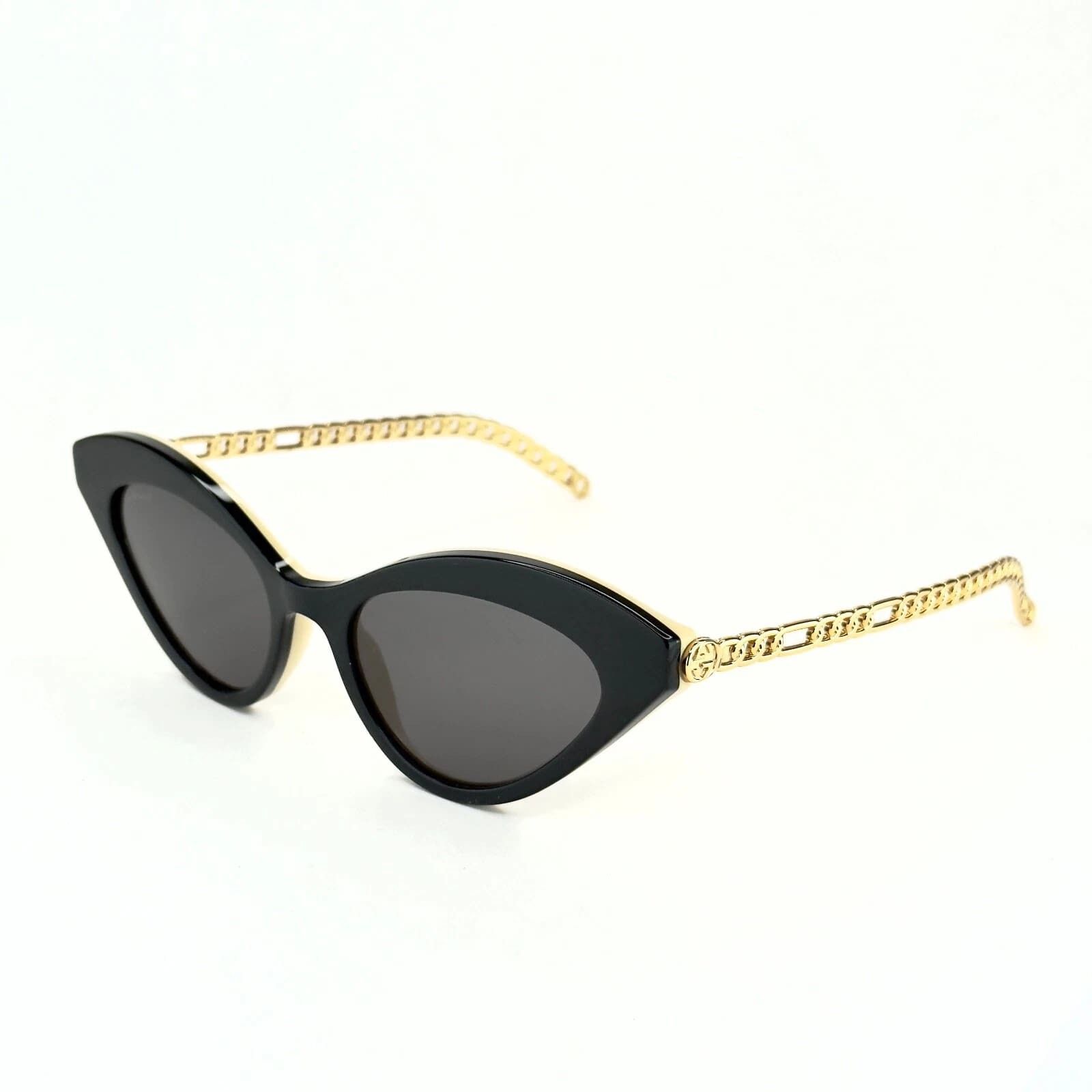 Gucci GUCCI GG0978S CHAIN 0978 Gold Black Crystal Heart 004 Size ONE SIZE - 7 Thumbnail