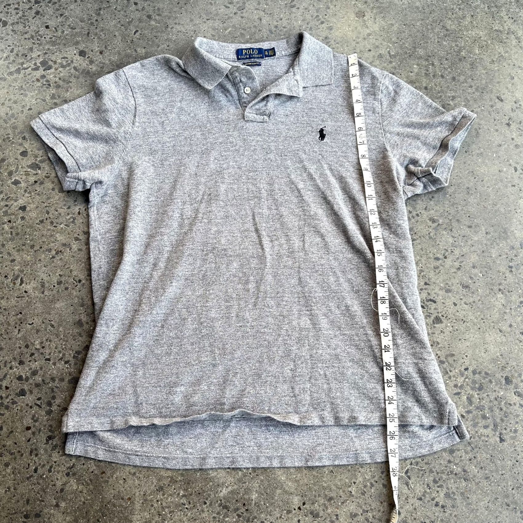 Polo Ralph Lauren Polo Ralph Lauren Polo Shirt Mens XL Gray Custom Slim Fit Pony Logo Casual Size US XL / EU 56 / 4 - 5 Thumbnail