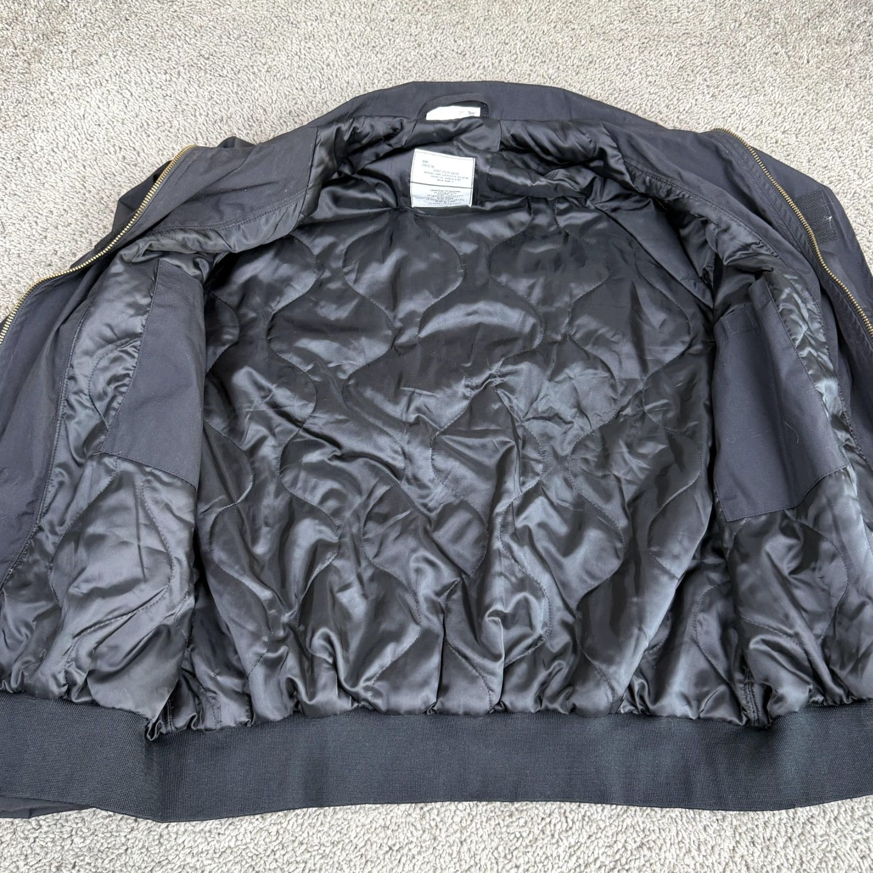 Vintage VINTAGE Unicor Jacket Mens LT Long Black Bomber Insulated Workwear Utility Jacket Size US L / EU 52-54 / 3 - 5 Thumbnail