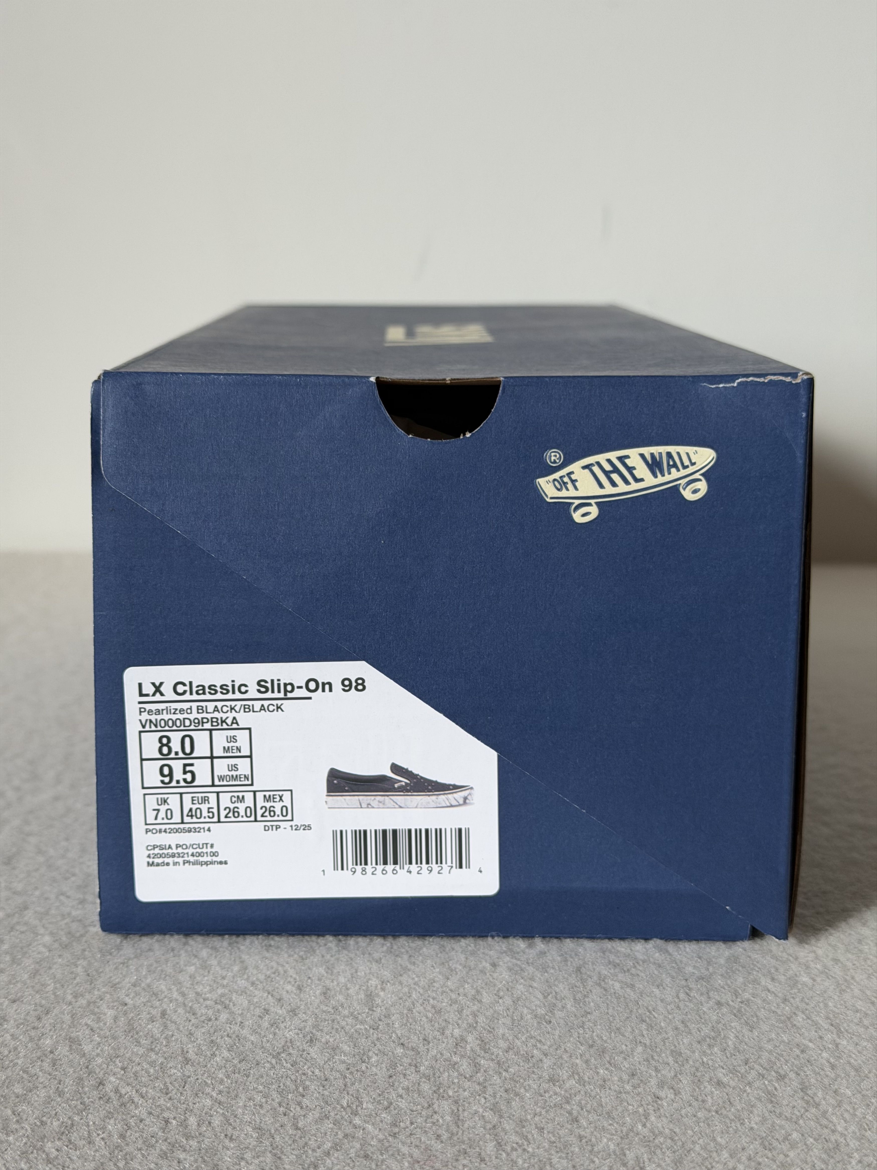 Vans Vans LX Classic Slip On 98 Pearlized in Black Size US 8 / EU 41 - 7 Thumbnail