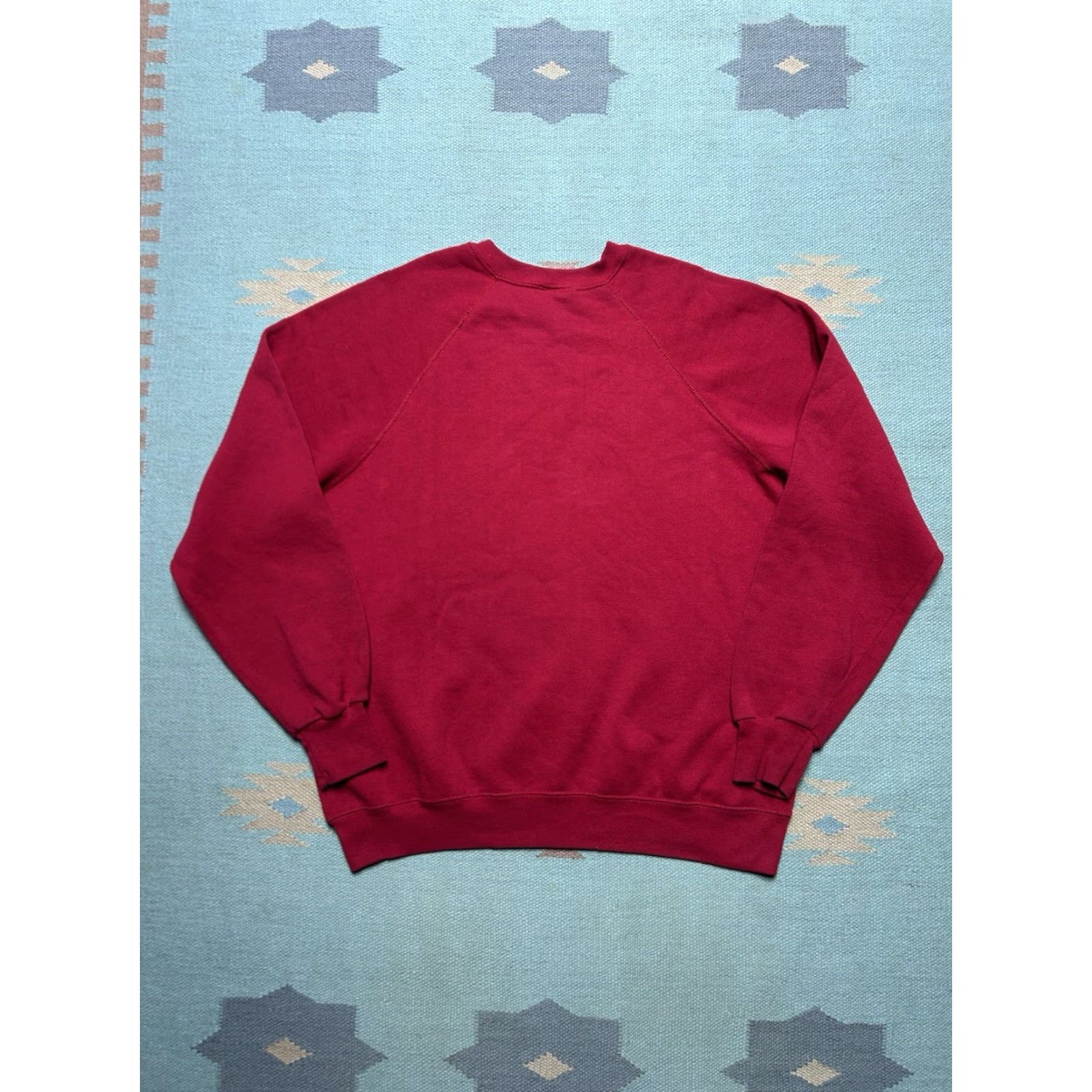 Vintage VINTAGE 80s Sweatshirt Crewneck Raglan Red Pullover Adult XL Men's Size US XL / EU 56 / 4 - 6 Thumbnail
