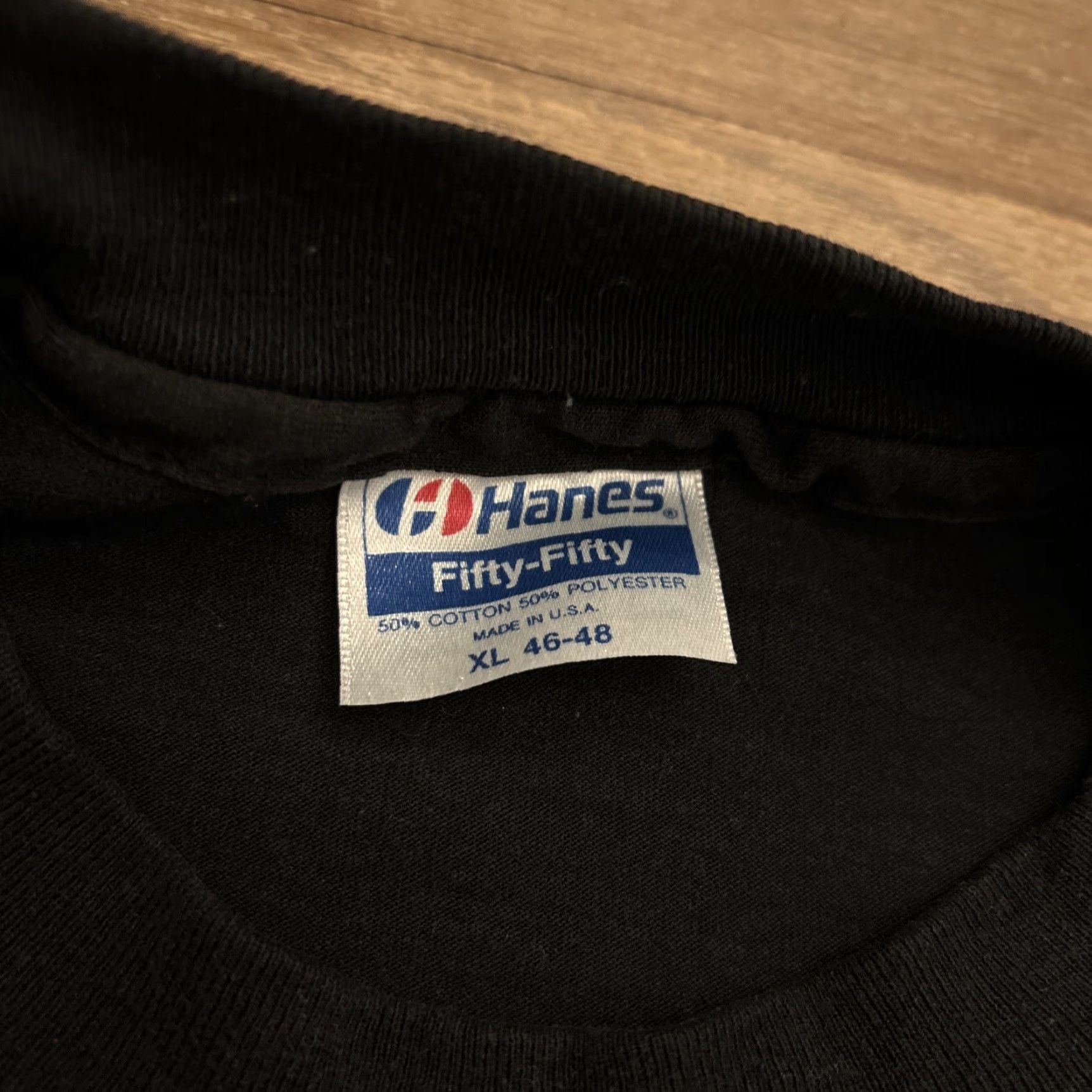 Hanes VINTAGE Hanes Operation Desert Storm Thunder Lightning T-Shirt Adult XL Black 2 Sided 1991 Mens Size US XL / EU 56 / 4 - 3 Thumbnail