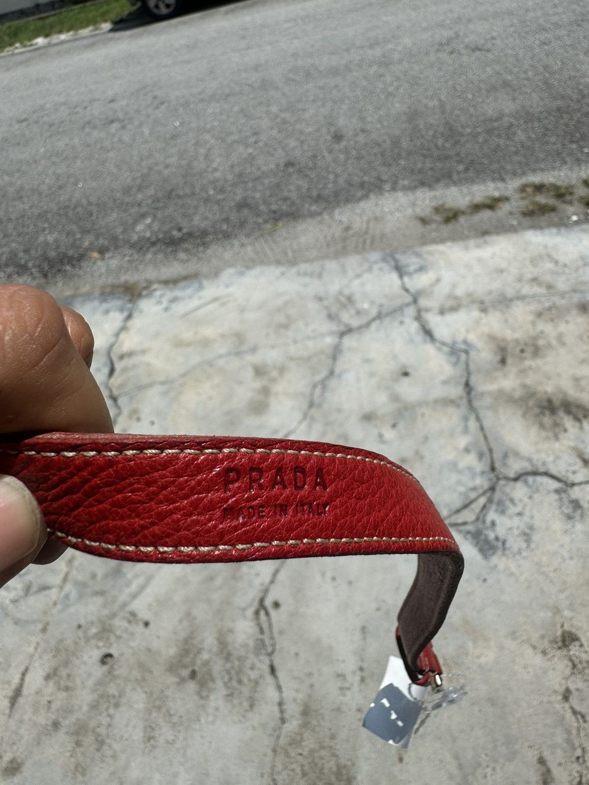 Prada Vintage prada leather belt Size ONE SIZE - 4 Thumbnail