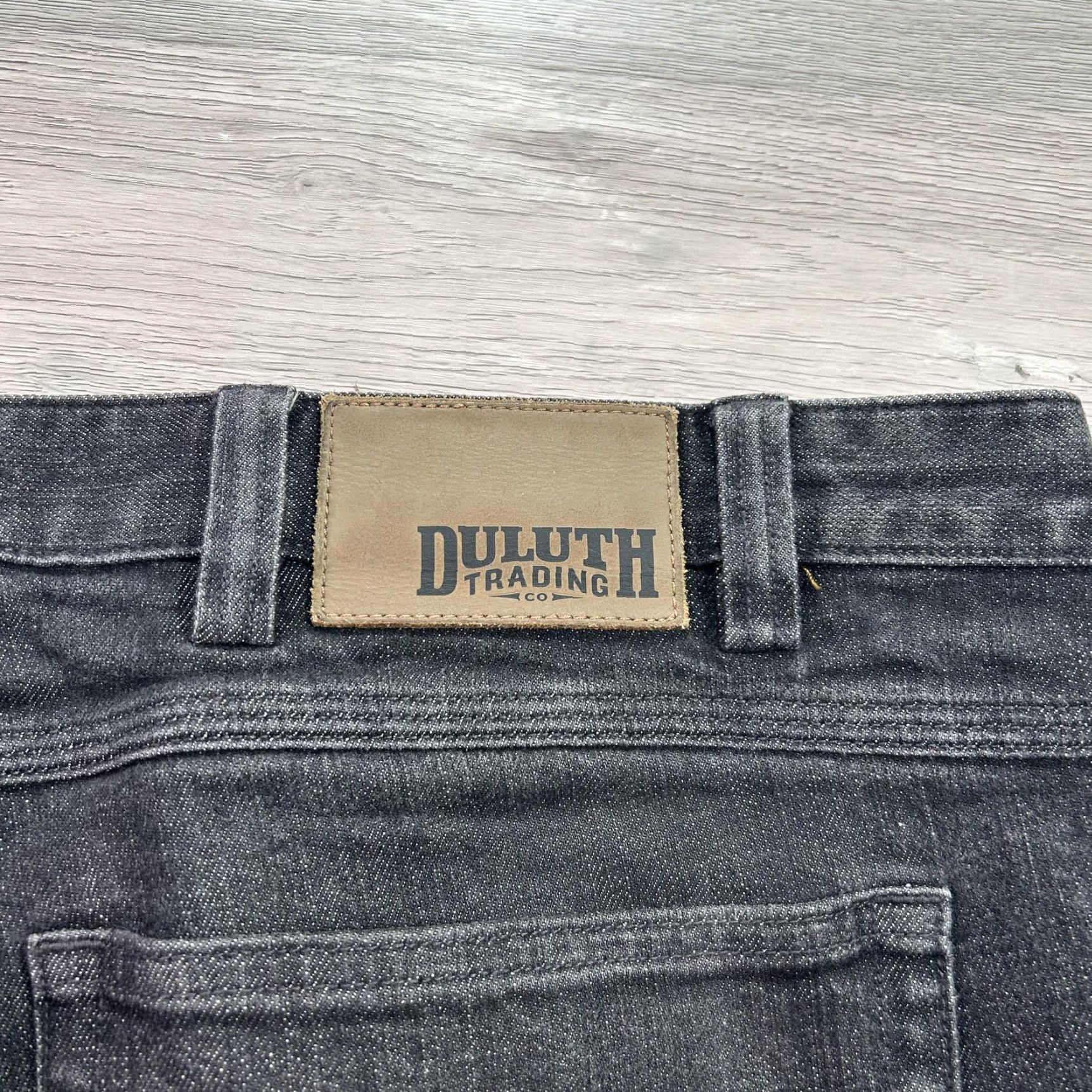 Duluth Trading Company Duluth Trading Co Duluth Flex Ballroom Jeans Mens 44x32 Gray Denim Work Pants Relaxed Fit Straight Jeans Size US 44 / EU 60 - 5 Thumbnail