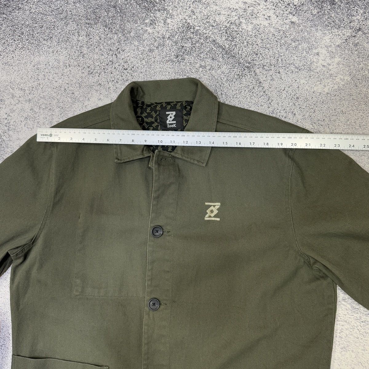 Vintage ZoeK Cotton Twill Inkas Jacket XL Olive Embroidered Size US XL / EU 56 / 4 - 18 Thumbnail
