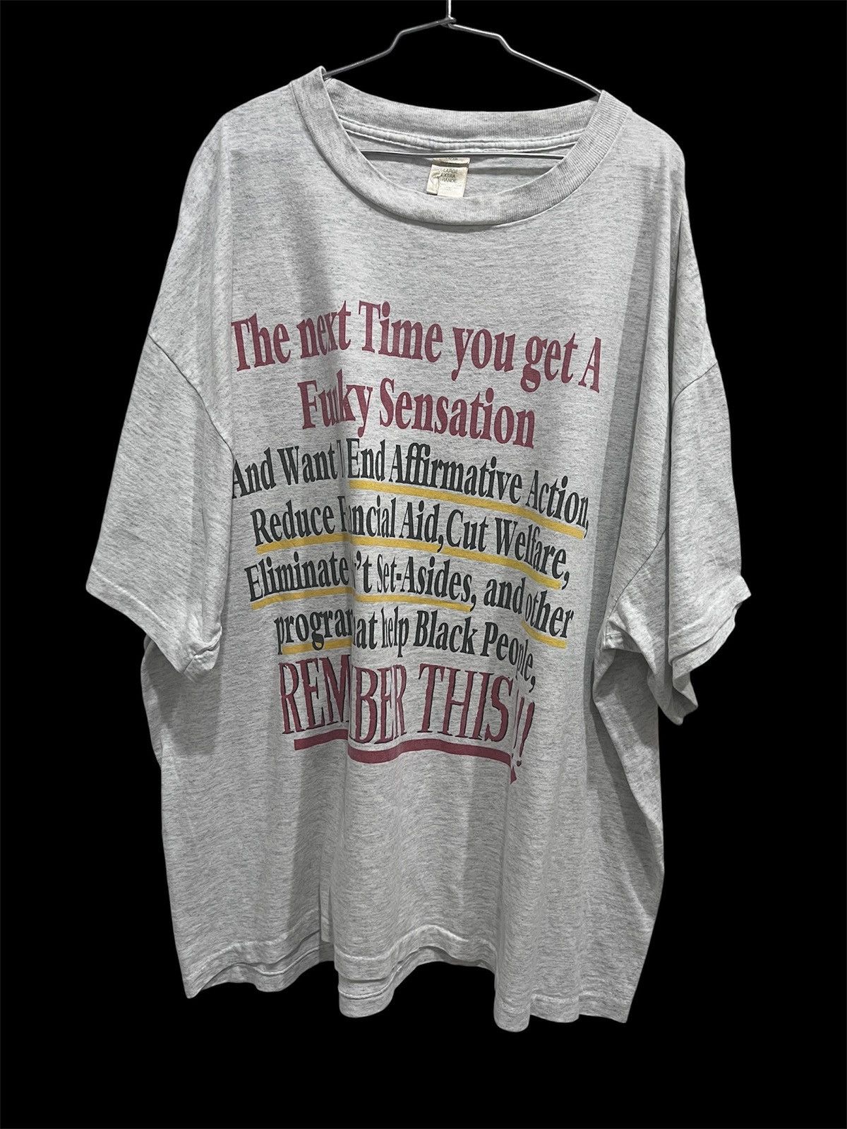 Rap Tees VTG. 90s REMEMBER THIS KUMASI KREATIONS Black History Tee XL Size US XL / EU 56 / 4 - 3 Thumbnail
