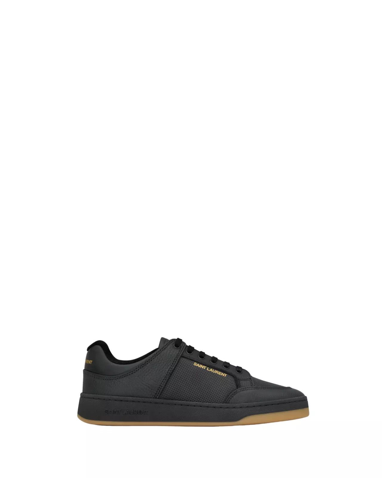 SAINT LAURENT SL/61 Black Perf. Lthr Snkrs New/Auth