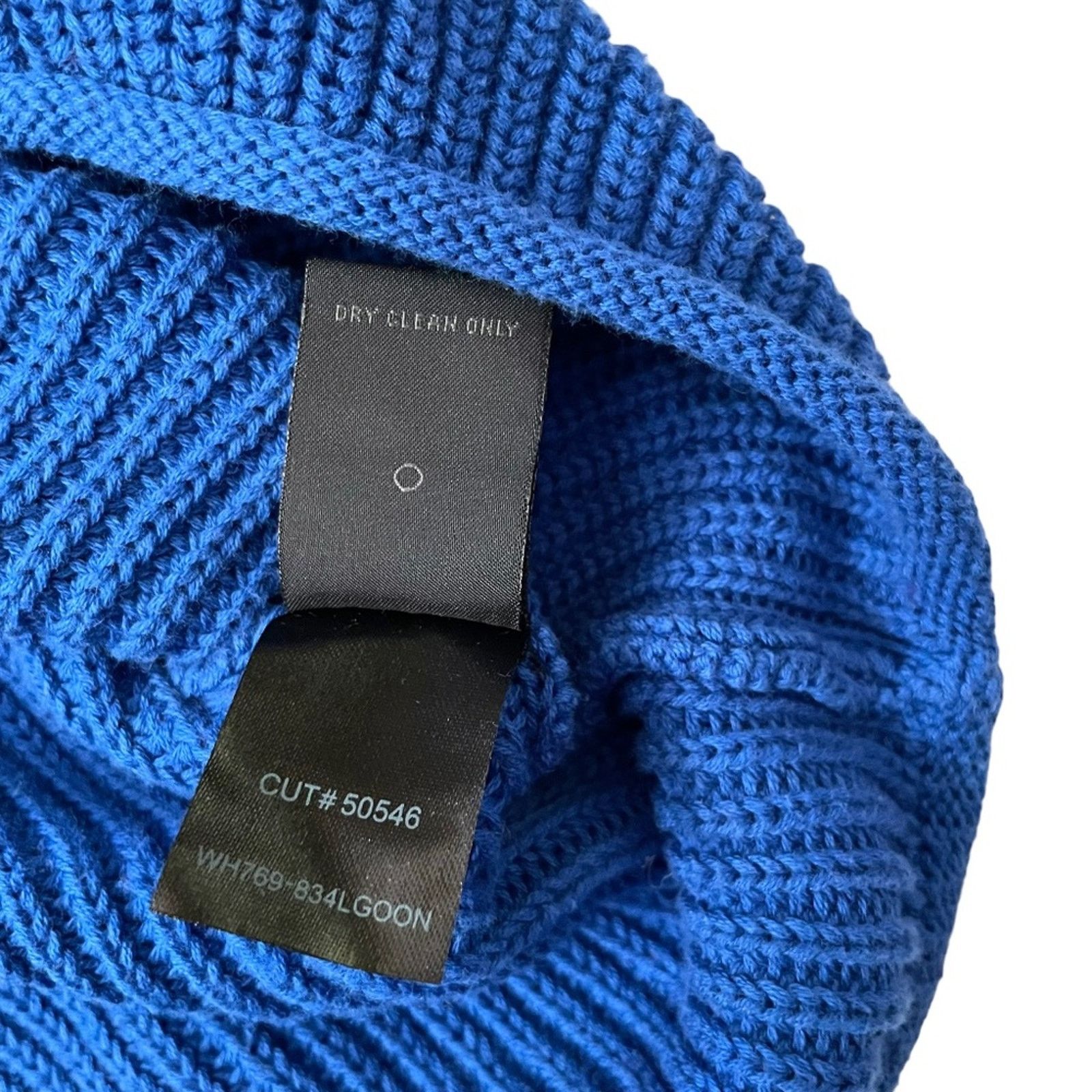 Rta RtA Langley Lagoon Blue Cutout Cotton Turtleneck Sweater Size S / US 4 / IT 40 - 5 Thumbnail