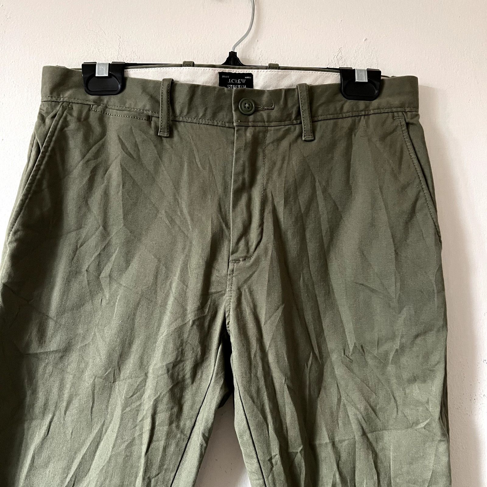 J.Crew J.Crew Stretch Chino Pants Green Men’s Size 30x30 Cotton Size US 30 / EU 46 - 3 Thumbnail