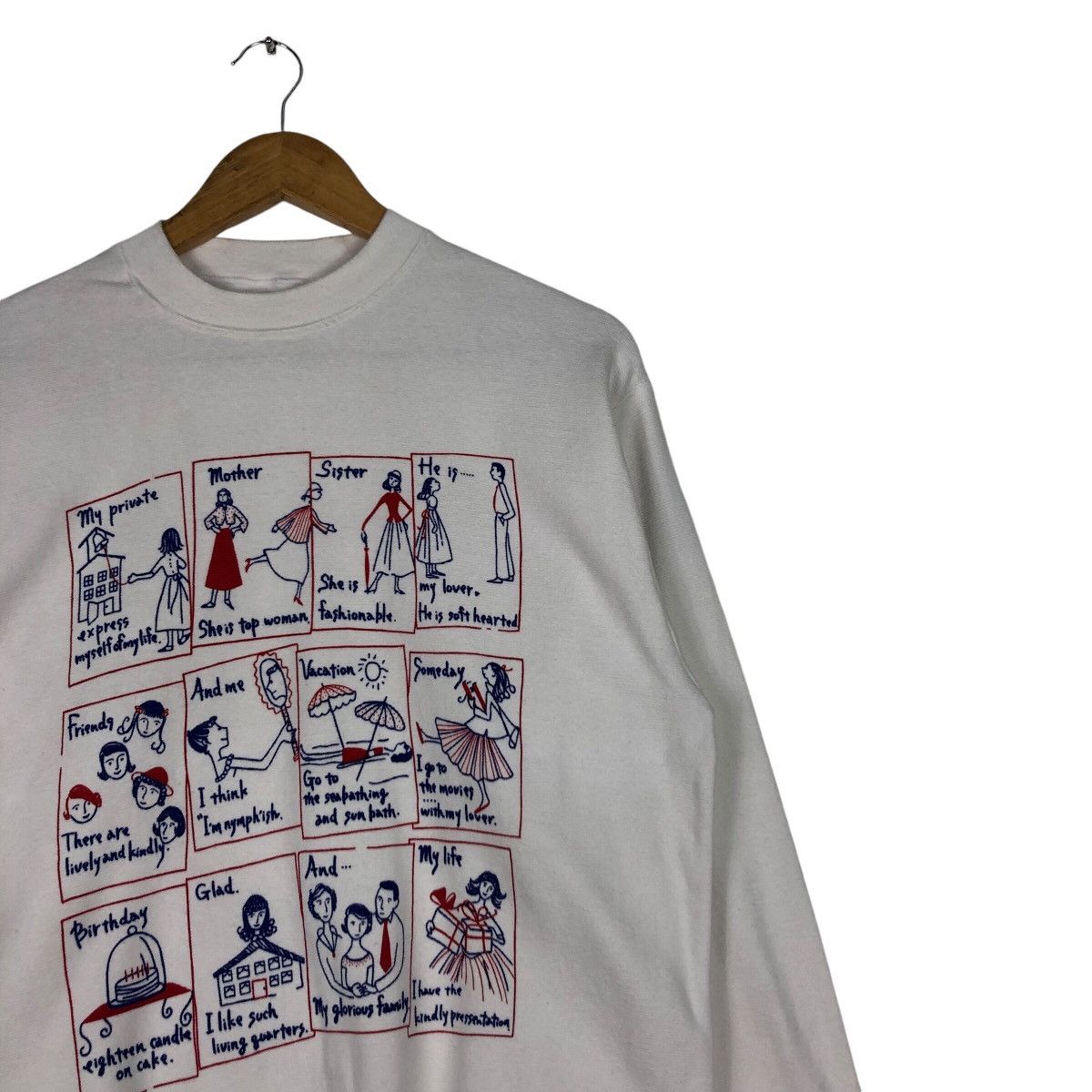 Other Vintage Art Design Family Graphic 90s Sweatshirt small #A2 Size US S / EU 44-46 / 1 - 5 Thumbnail