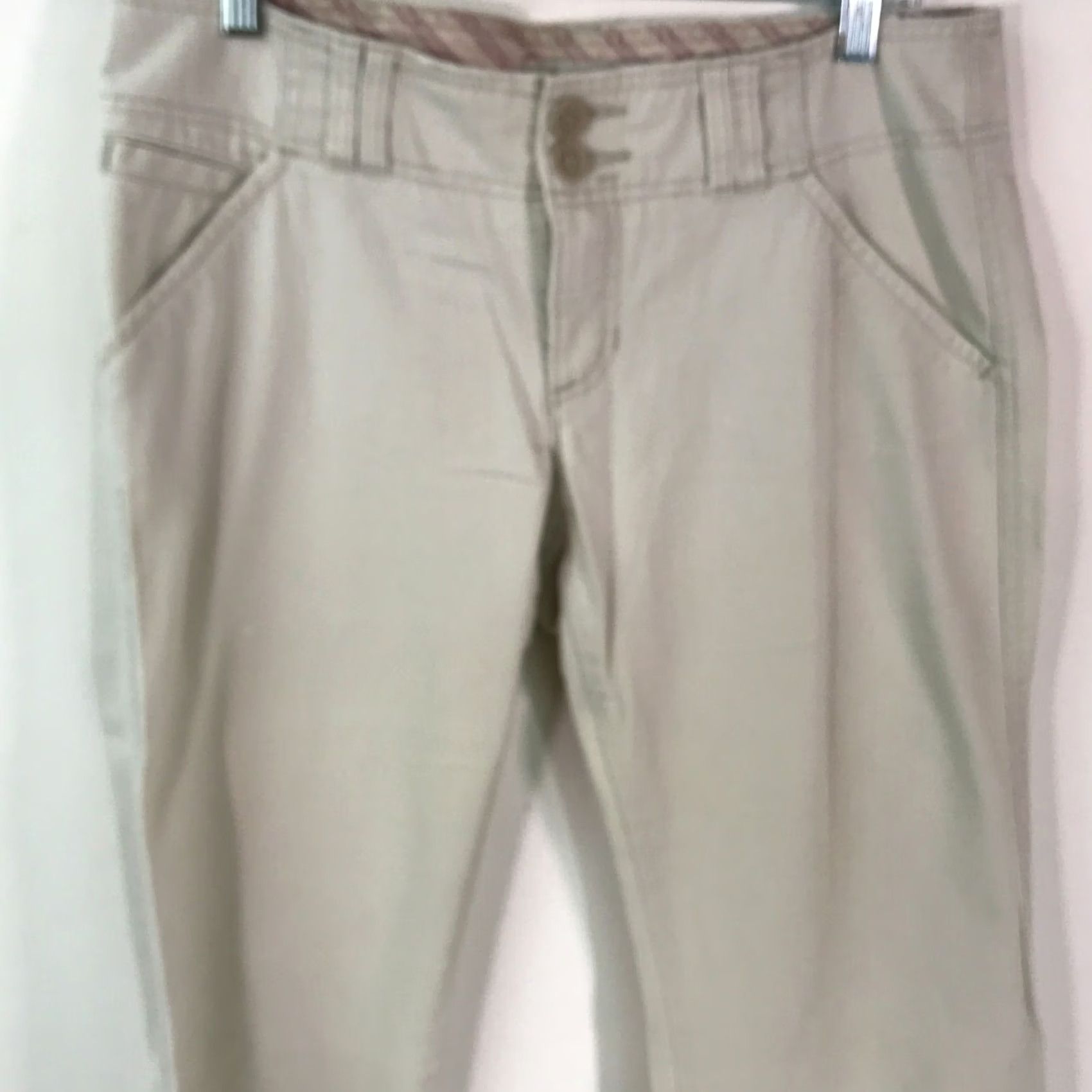 Abercrombie & Fitch Abercrombie And Fitch Womens Beige Denim Jeans Size 6R Low Rise Casual Straight Size 28" / US 6 / IT 42 - 3 Thumbnail