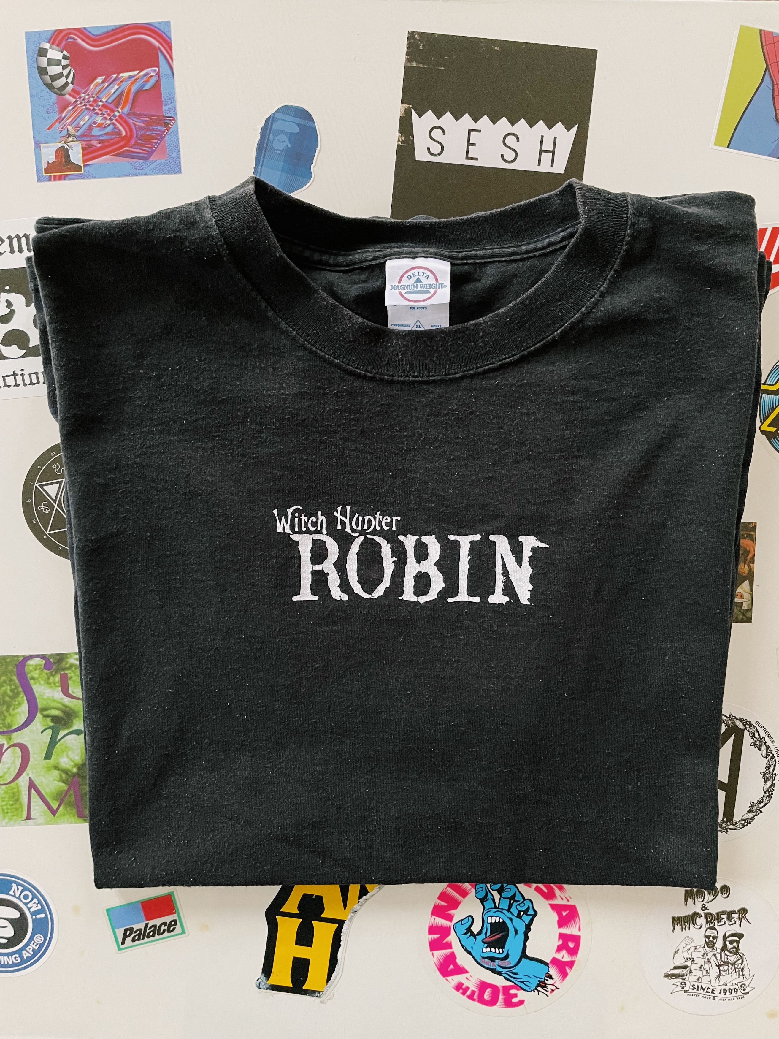 Anime × Japanese Brand × Vintage Vintage 2003 Sunrise Witch Hunter Robin Promo T-shirt Black Size US XL / EU 56 / 4 - 8 Thumbnail