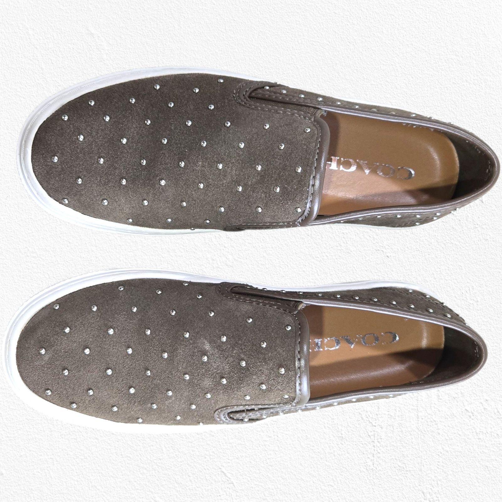 Coach Coach Cameron Studded Suede Platform Sneakers 5M EU 35 Size US 5 / IT 35 - 2 Thumbnail