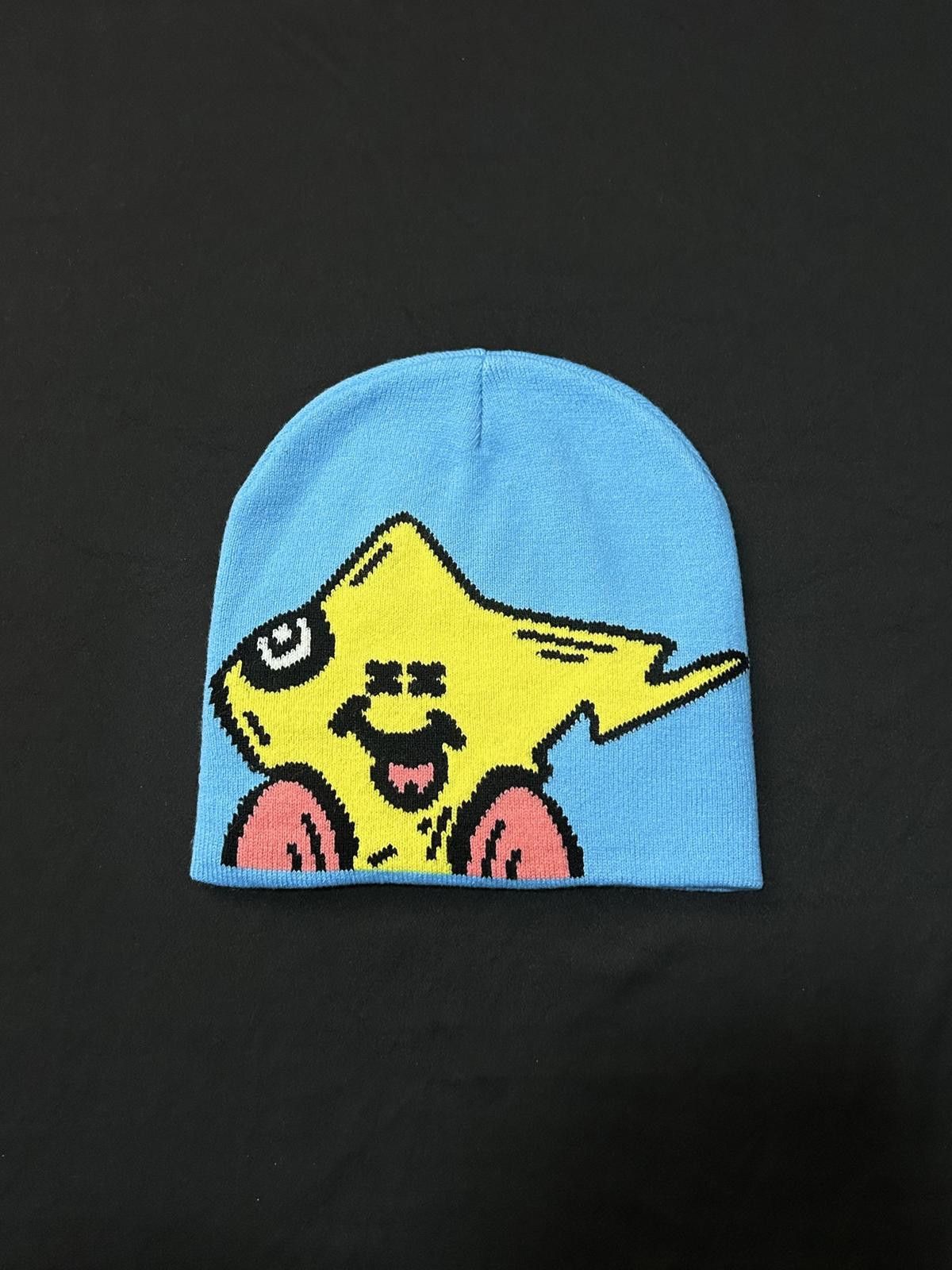 Japanese Brand Rare Shoot for Your Dreams Star Graphic No Cuff Knit Beanie Size ONE SIZE - 1 Thumbnail